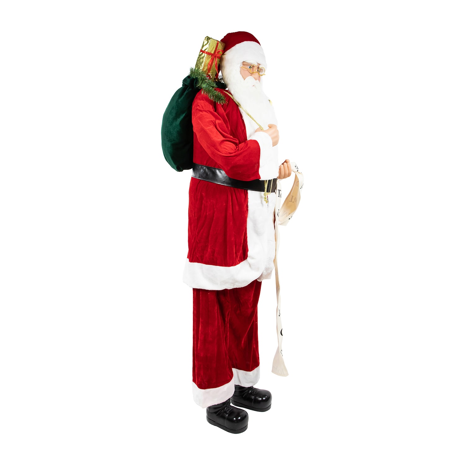 Northlight 72" Santa Claus With Naughty Or Nice List Christmas Figurine