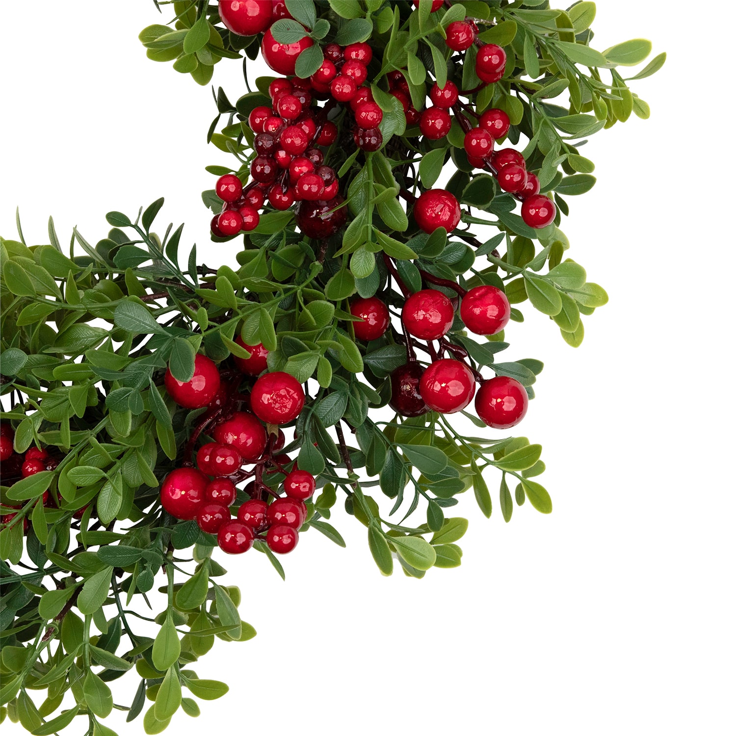 Northlight 20" Berry And Boxwood Small Artificial Wreath