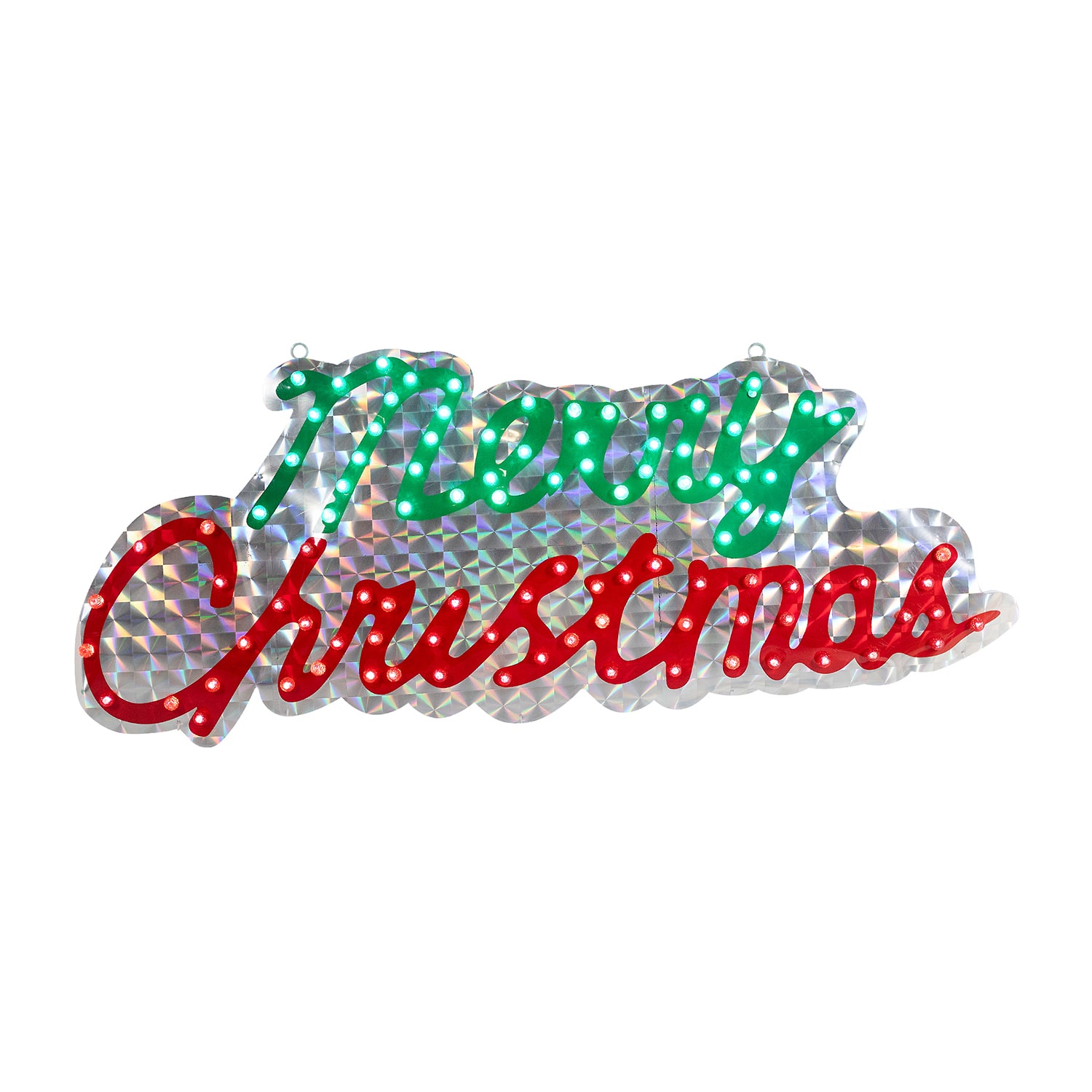 Northlight 42" Led Lighted Holographic Sign Outdoor Christmas Yard Art