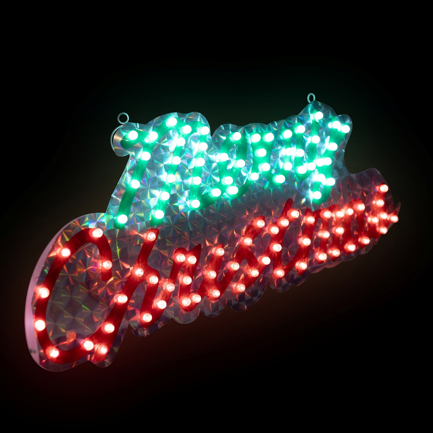 Northlight 42" Led Lighted Holographic Sign Outdoor Christmas Yard Art