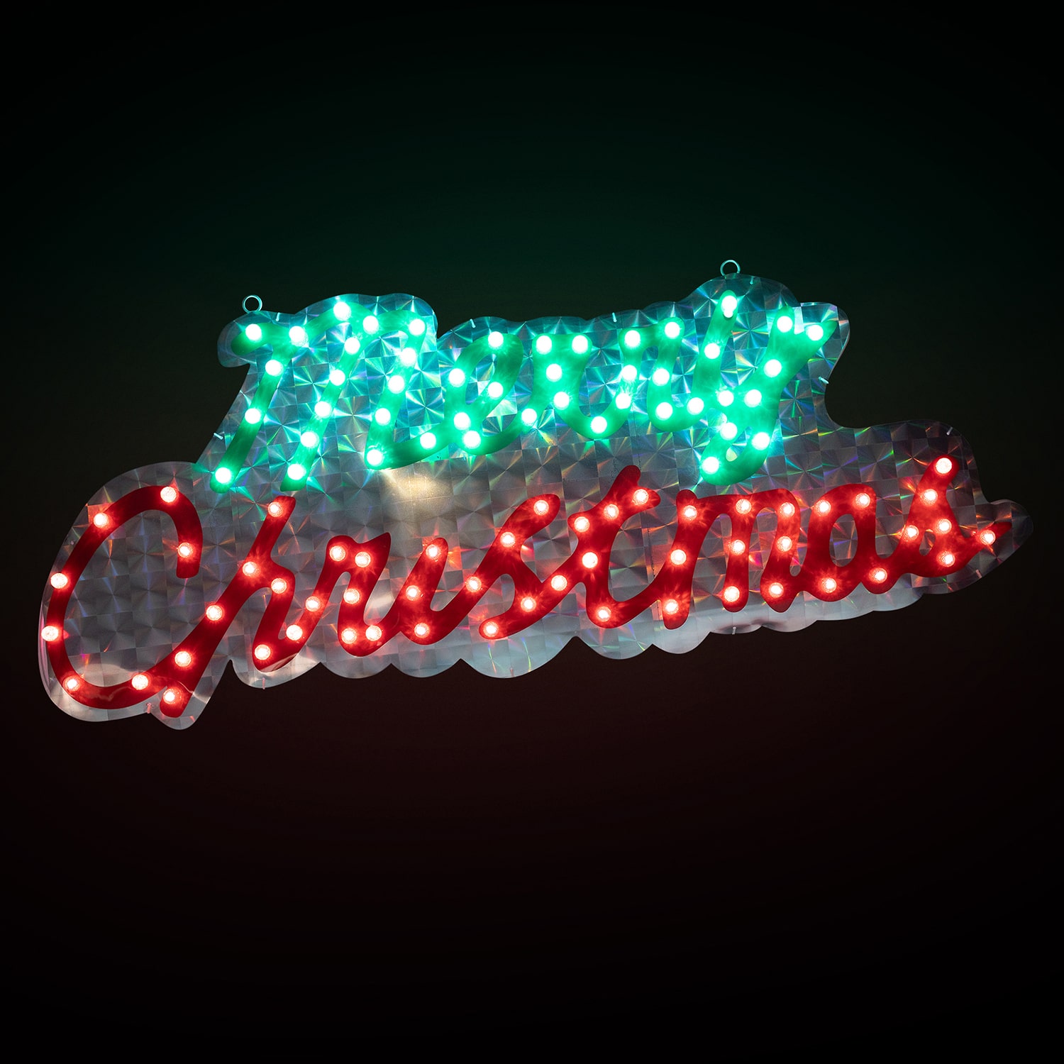 Northlight 42" Led Lighted Holographic Sign Outdoor Christmas Yard Art