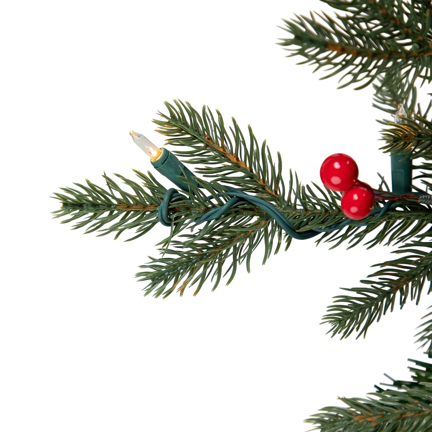 Northlight 5ft Real Touch Pre Lit Mixed Noble Spruce Artificial 5 Foot Pre-Lit Spruce Christmas Tree