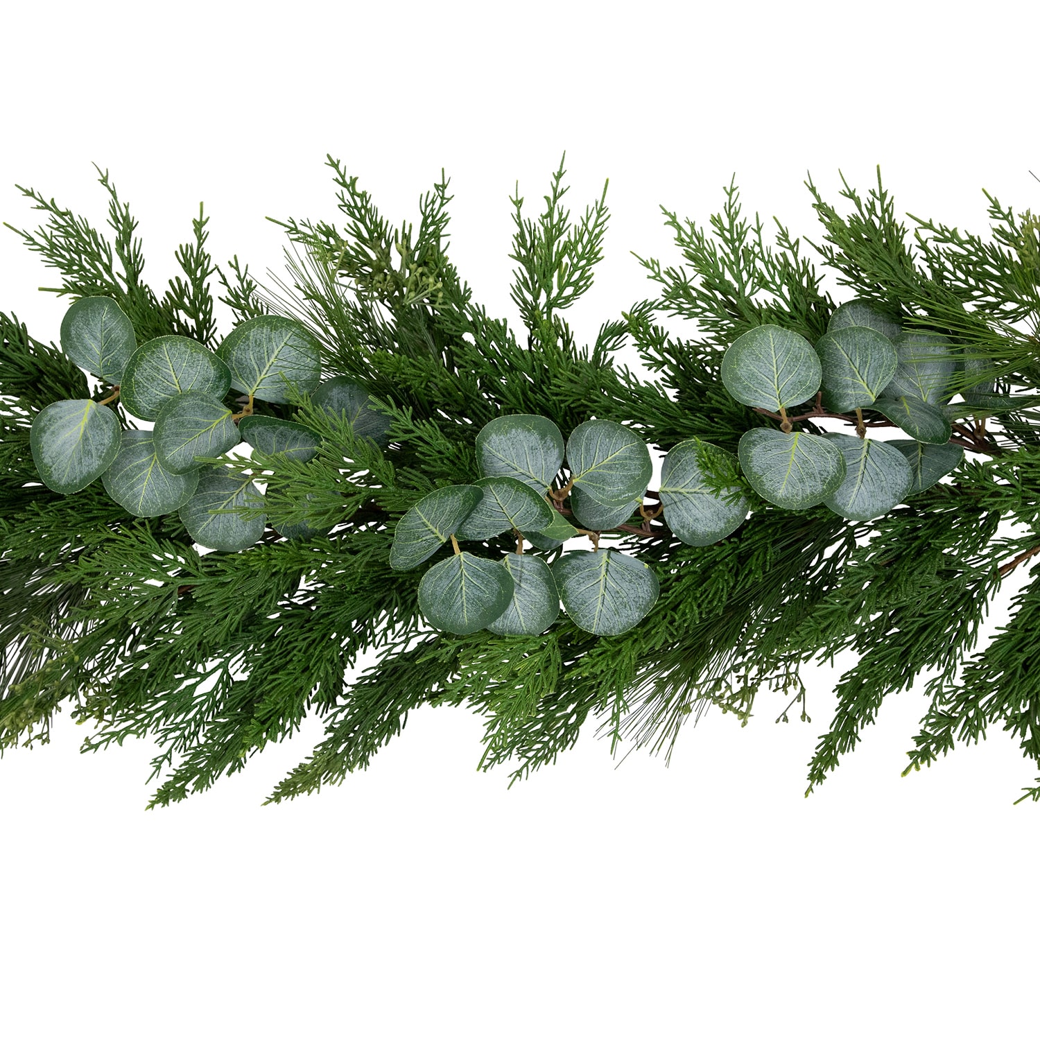 Northlight 6ft Real Touch Eucalyptus And Mixed Pine Artificial Christmas Outdoor Garland