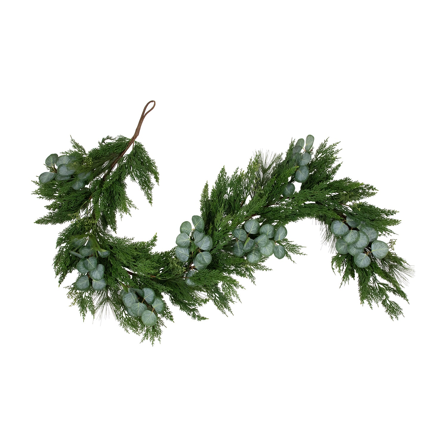 Northlight 6ft Real Touch Eucalyptus And Mixed Pine Artificial Christmas Outdoor Garland