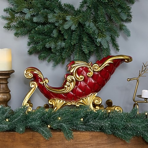 Northlight 19" Santa's Sleigh Christmas Figurine In Multi