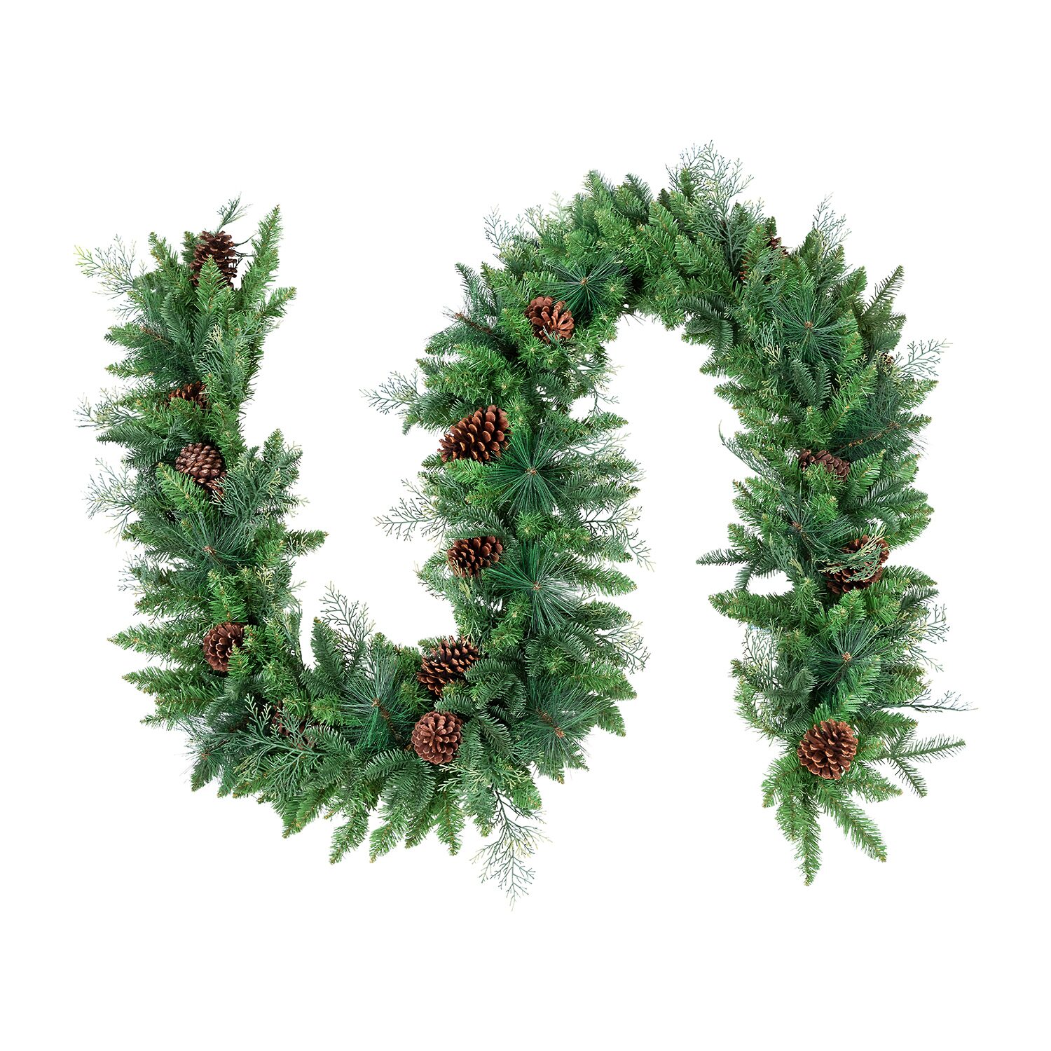 Northlight 10ft Pine And Cedar Artificial With Pinecones Christmas Outdoor Garland
