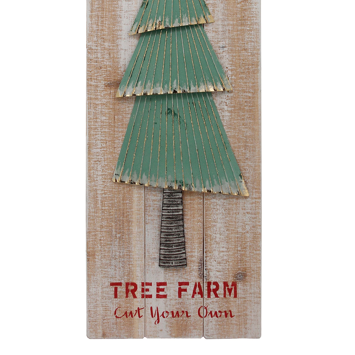 Northlight 35.5" Cut Your Own Tree Farm Wooden Matted Wall Art