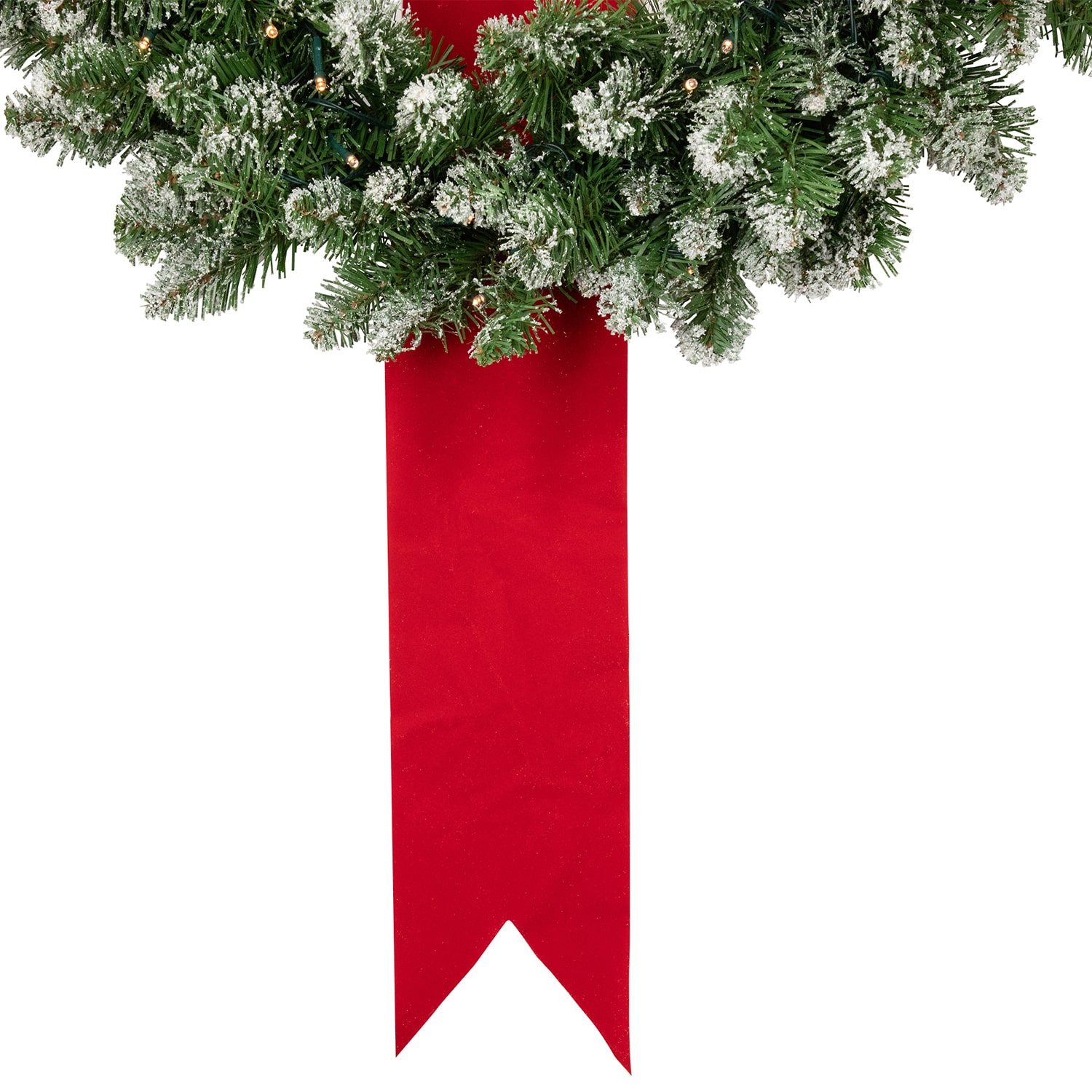 Northlight 6ft Pre Lit B/O Frosted Wreath Trio Led Lights Wreath