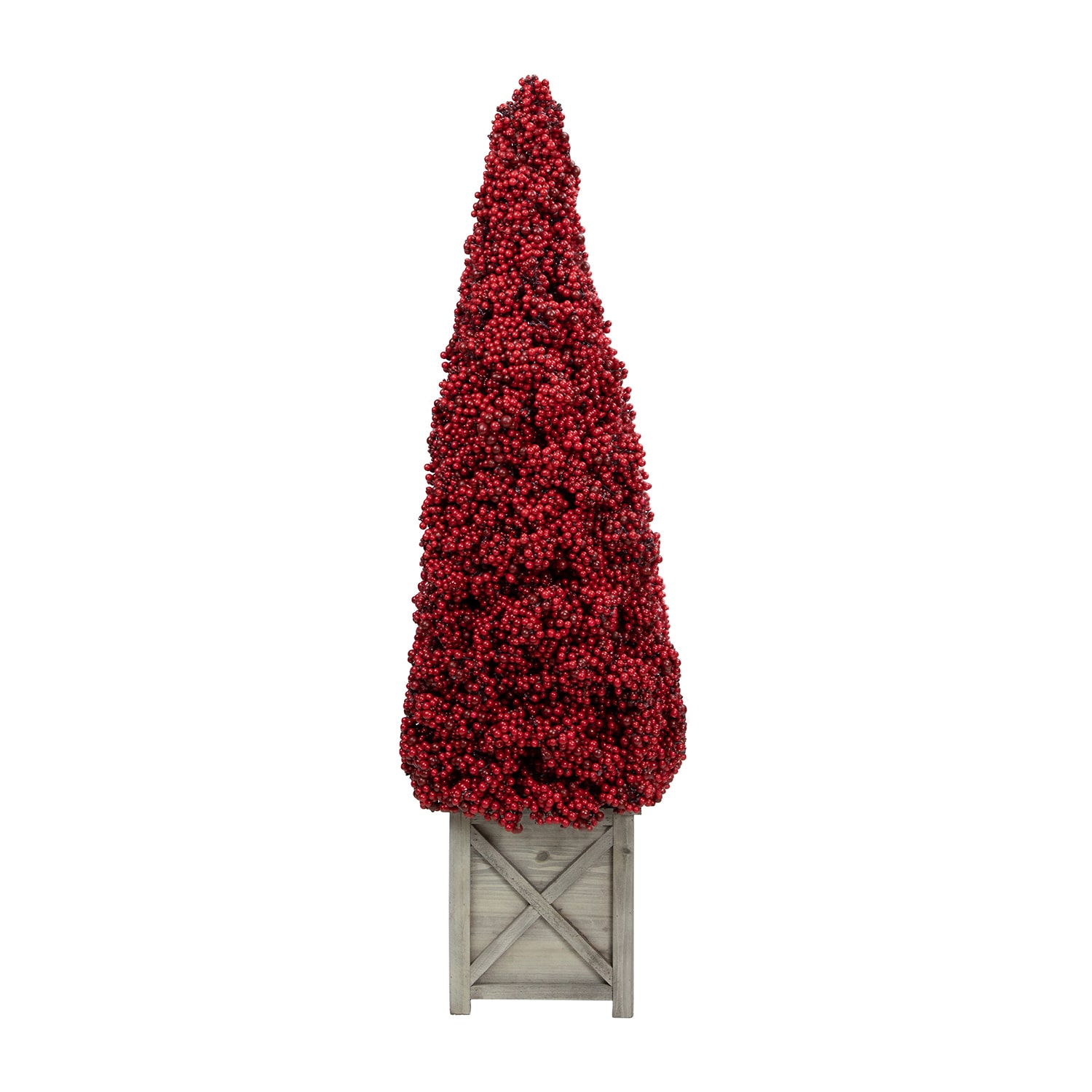 Northlight Artificial Berry Cone Potted 3 Foot Christmas Tree