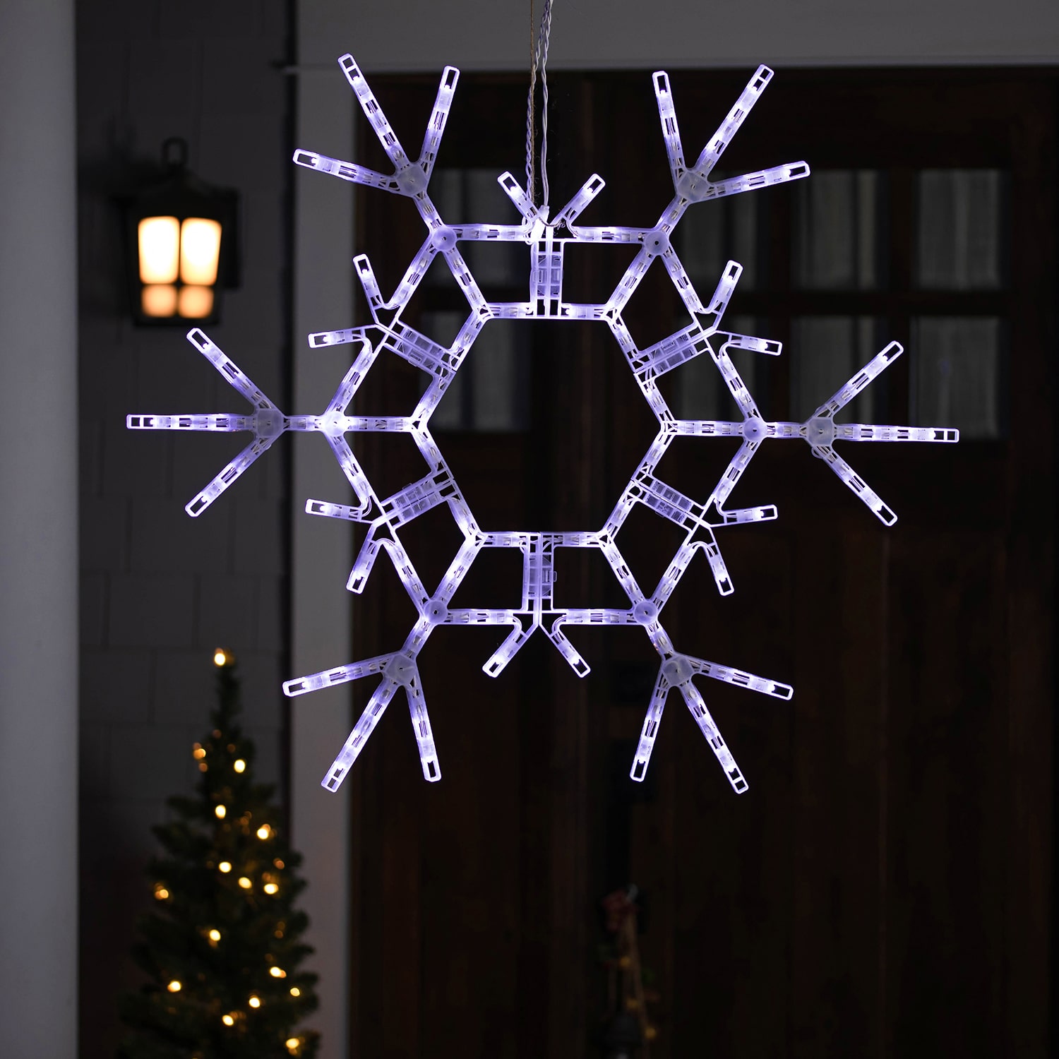 Northlight 36" Large Led Lighted Foldable Snowflake Outdoor Christmas Yard Art