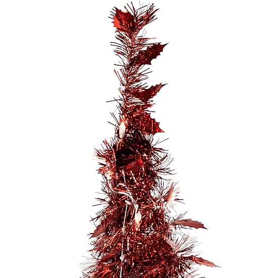 Northlight Pre Lit Pop Up Tinsel Lights 4 Foot Pre-Lit Christmas Tree