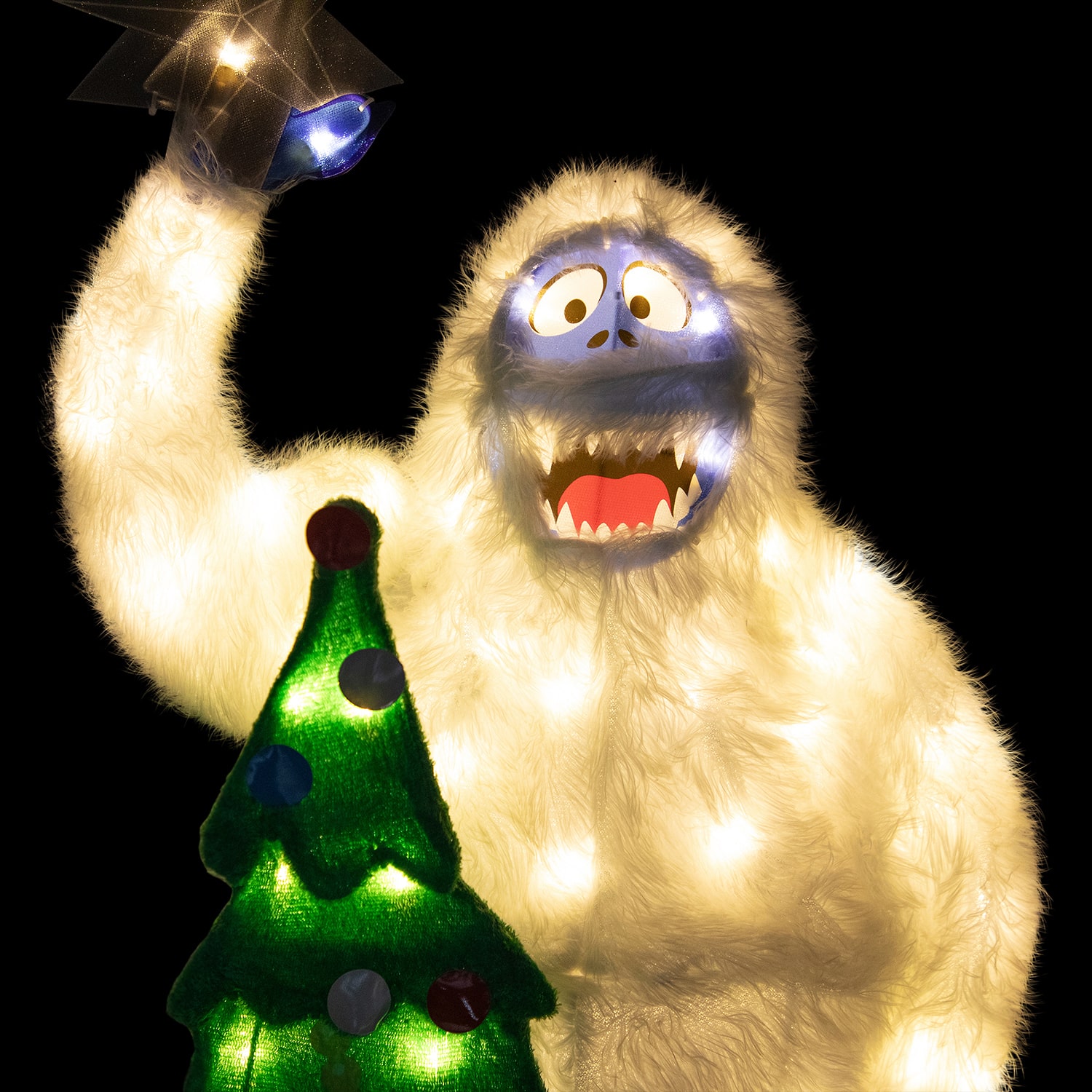 Northlight 32" Led Lighted Bumble Topping The Tree Outdoor Yard Christmas Yard Art