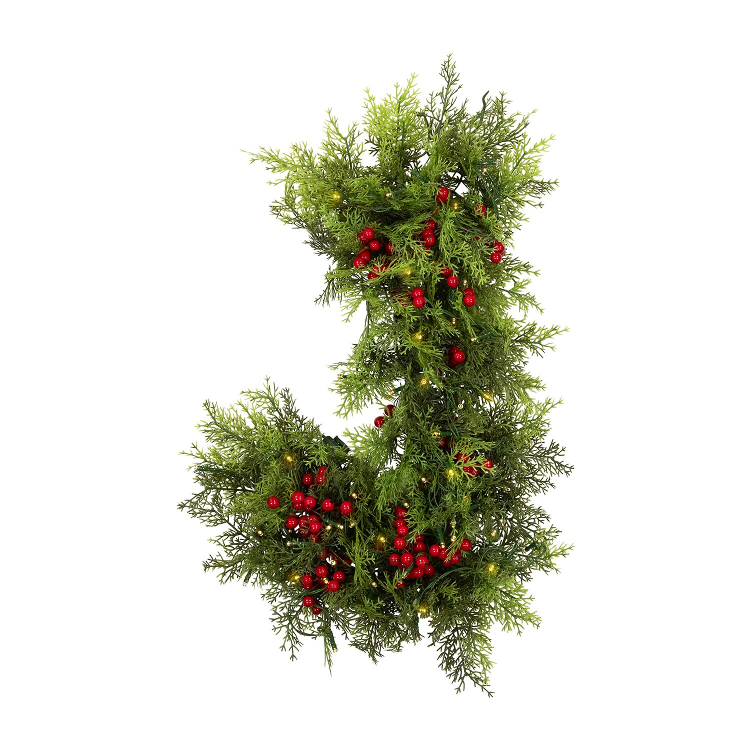 Northlight 24" Lighted Artificial Cedar "Joy" Led Lights Christmas Figurine