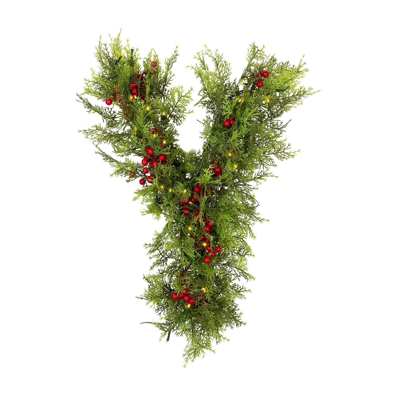 Northlight 24" Lighted Artificial Cedar "Joy" Led Lights Christmas Figurine