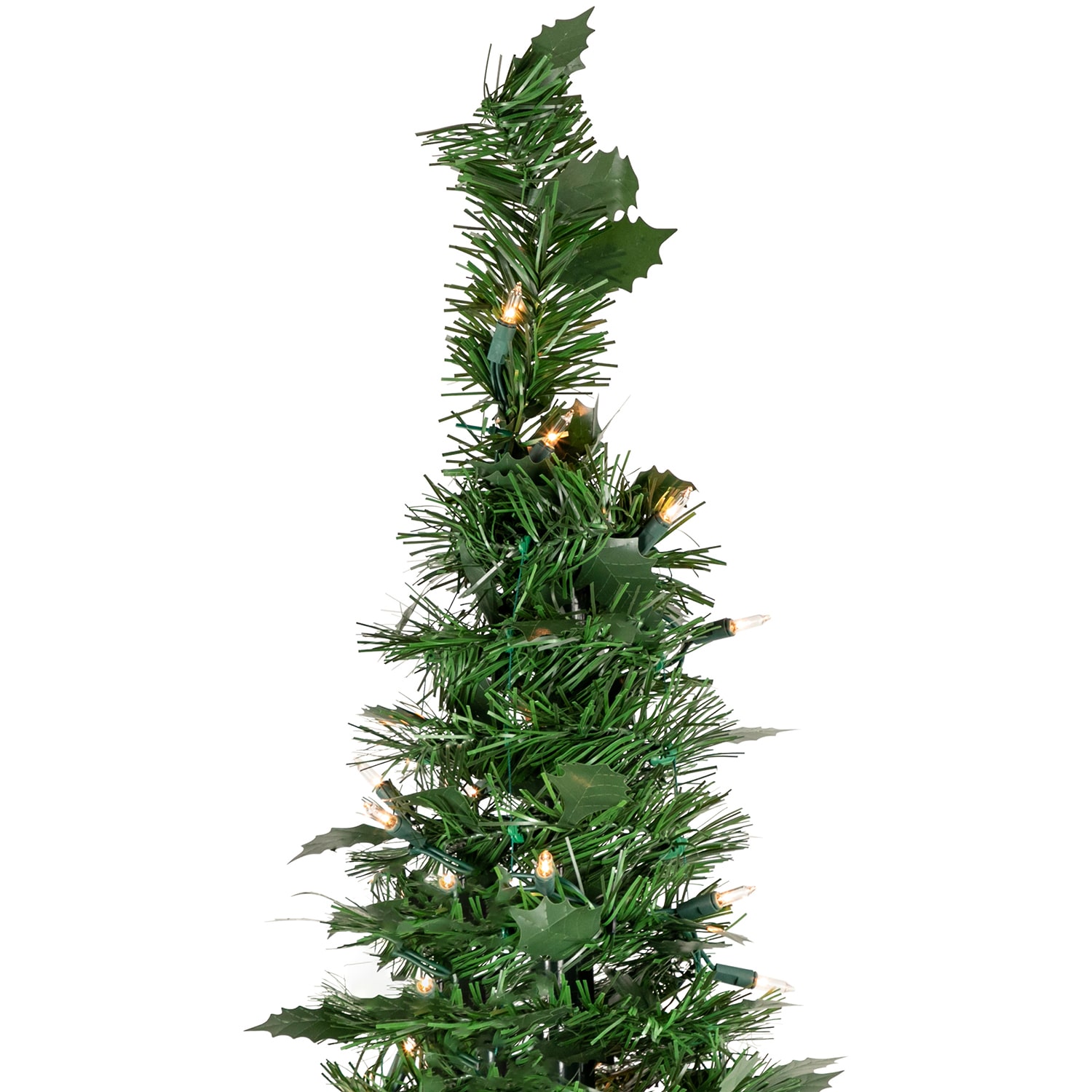 Northlight 4ft Pre Lit Tinsel Pop Up Artificial Lights 4 Foot Pre-Lit Christmas Tree