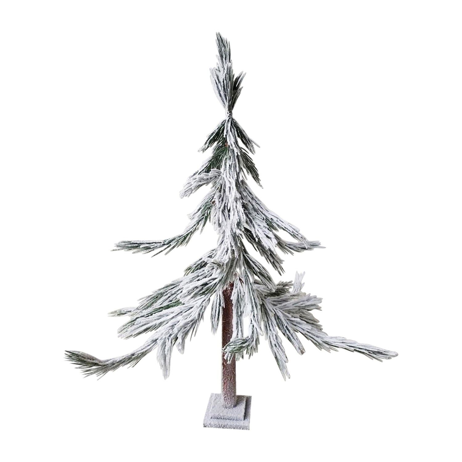 Northlight Heavily Flocked Pine Sprig Artificial 4 Foot Flocked Pine Christmas Tree
