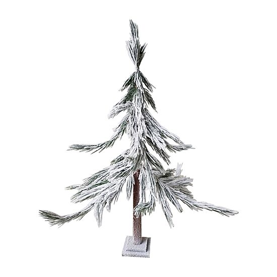 Northlight Heavily Flocked Pine Sprig Artificial 4 Foot Flocked Pine ...