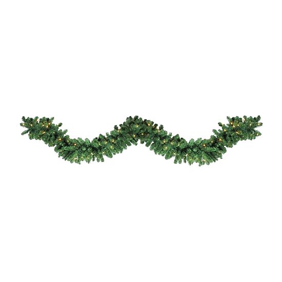 Northlight 9ft Pre Lit Olympia Pine Artificial Led Lights Christmas Outdoor Garland