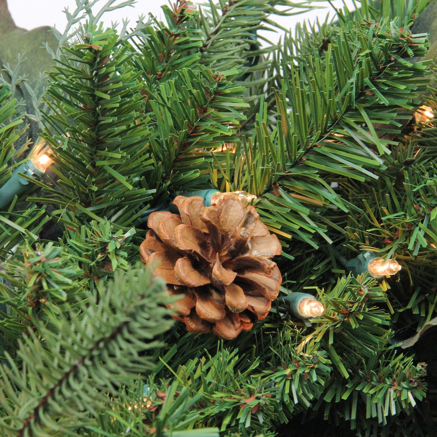 Northlight 9ft Pre Lit Mixed Winter Pine Artificial Incandescent Lights Pre-Lit Christmas Outdoor Garland