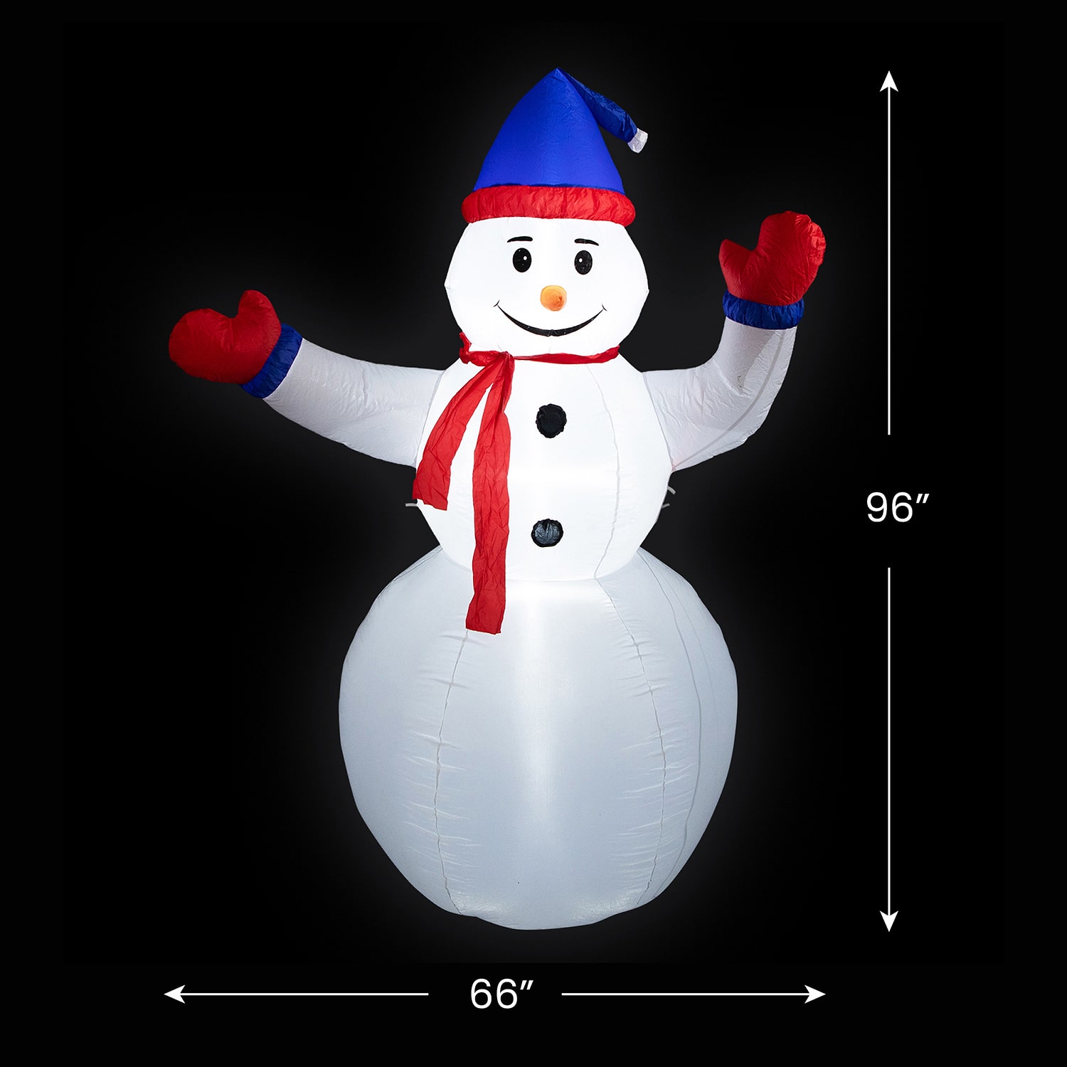 Northlight 8ft Led Lighted Inflatable Waving Snowman Outdoor Christmas Inflatable
