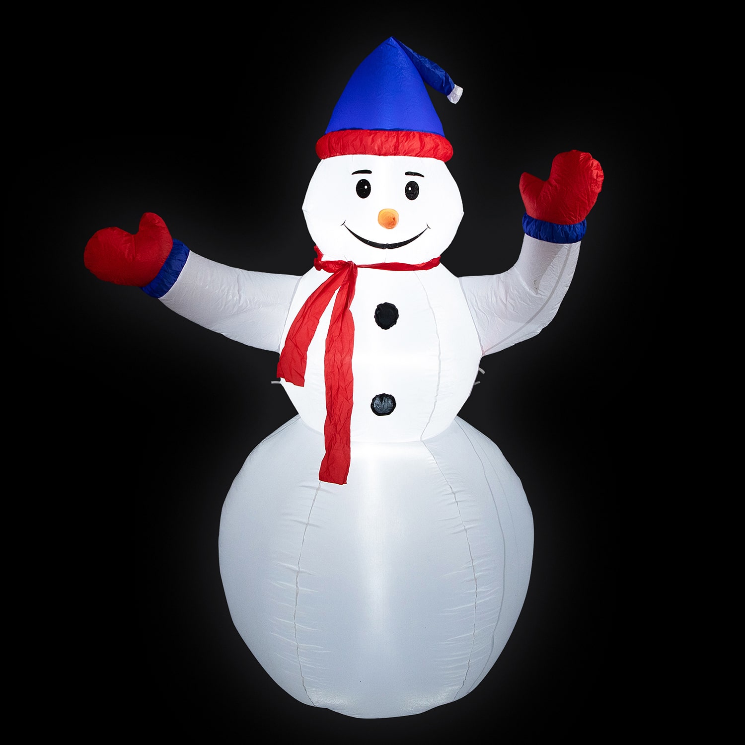 Northlight 8ft Led Lighted Inflatable Waving Snowman Outdoor Christmas Inflatable