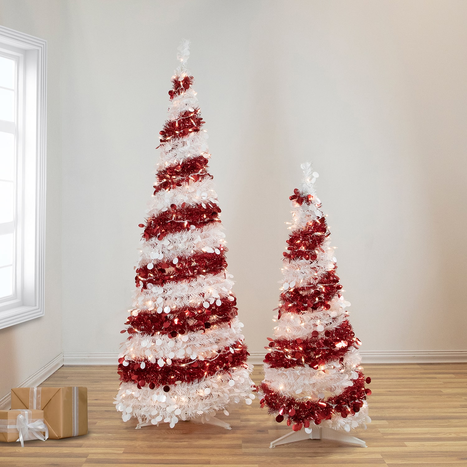 Northlight Candy Cane Pop Up Artificial Lights 6 Foot Pre-Lit Christmas Tree