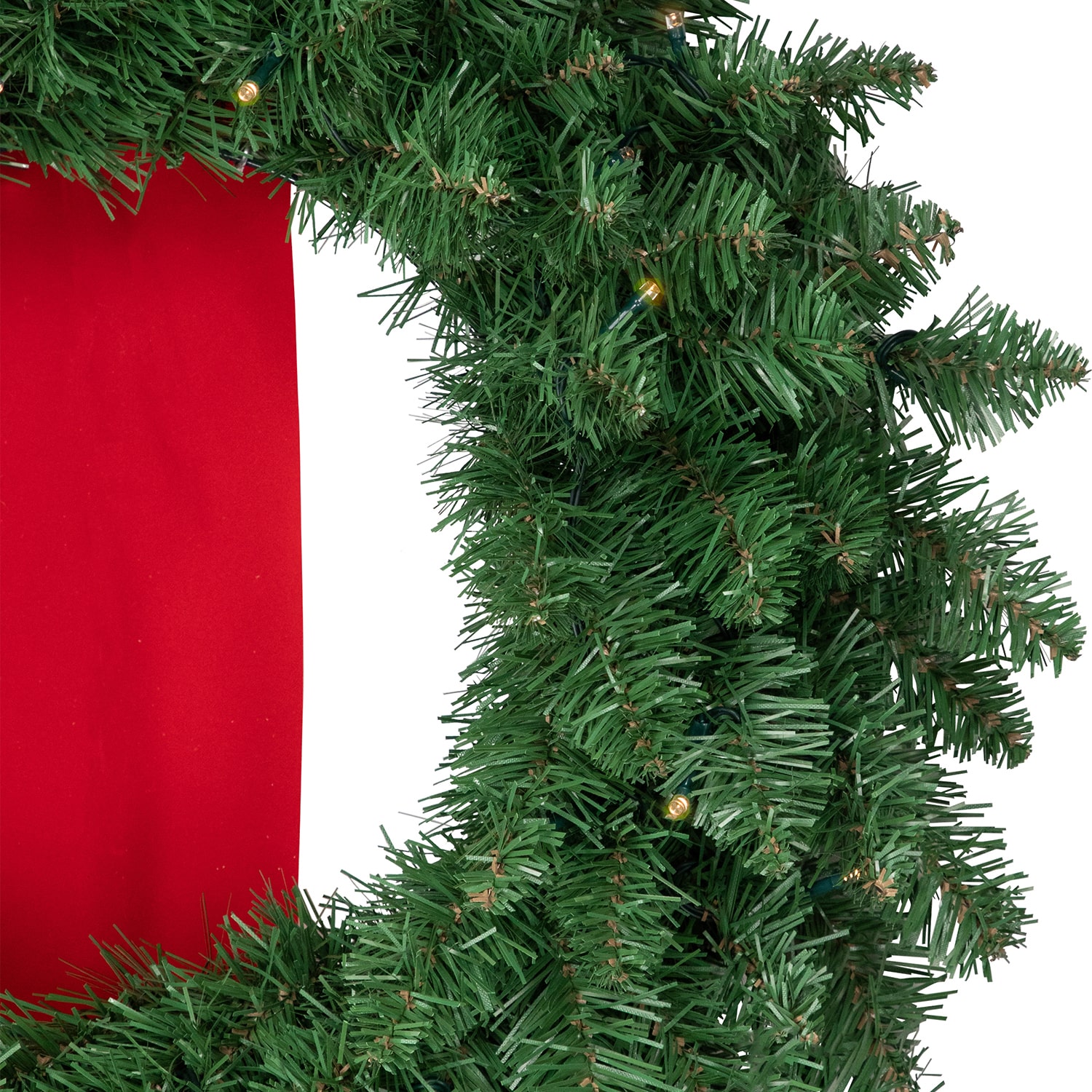 Northlight 7ft Pre Lit Battery Operated Wreath Trio Led Lights Wreath