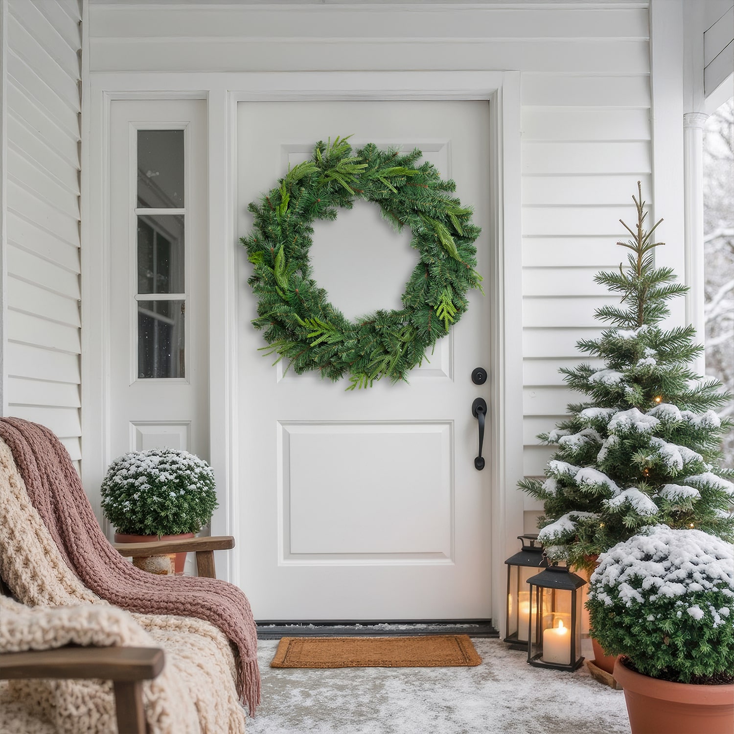 Northlight 36" Cedar And Pine Artificial Wreath