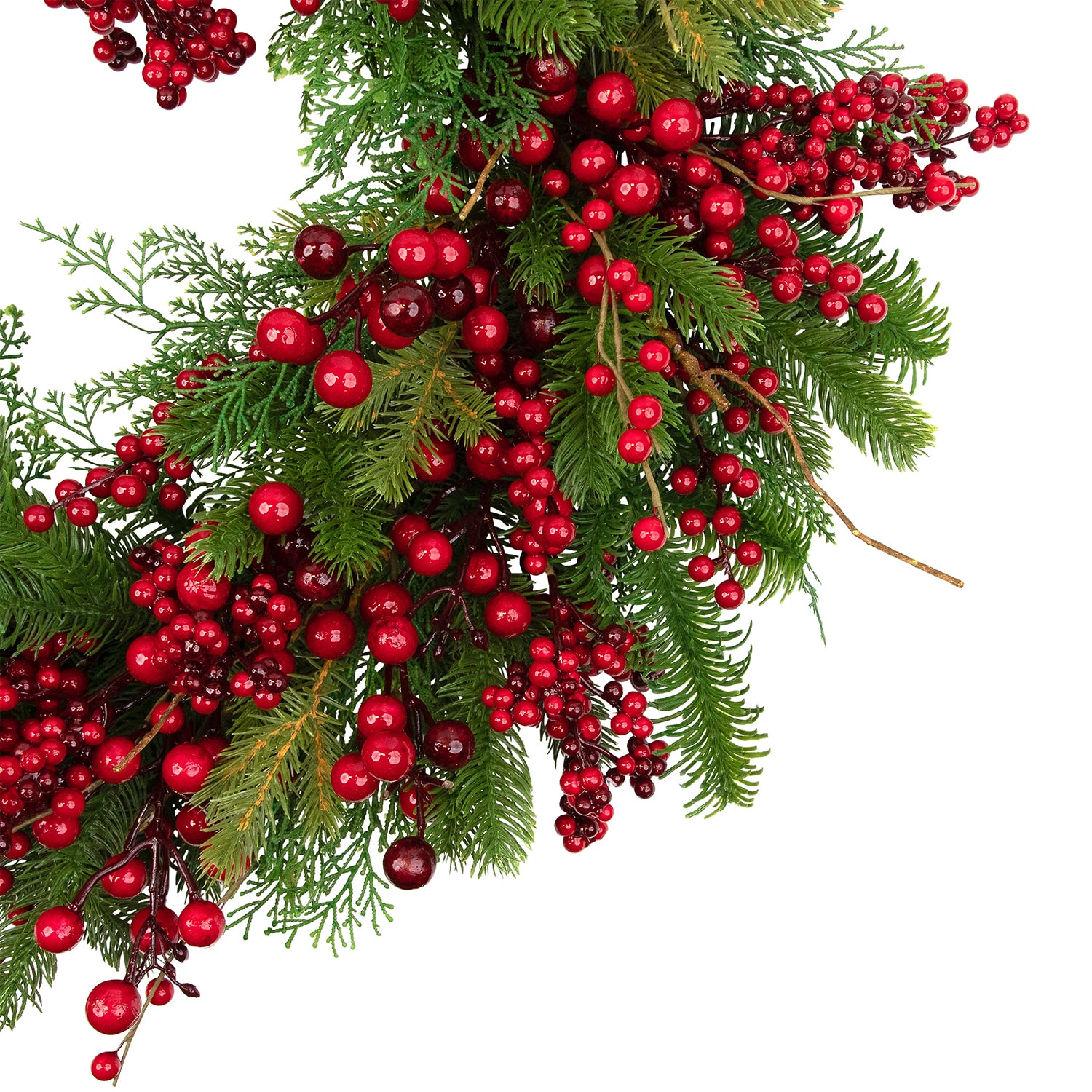 Northlight 28" Cedar Pine And Berries Artificial Wreath