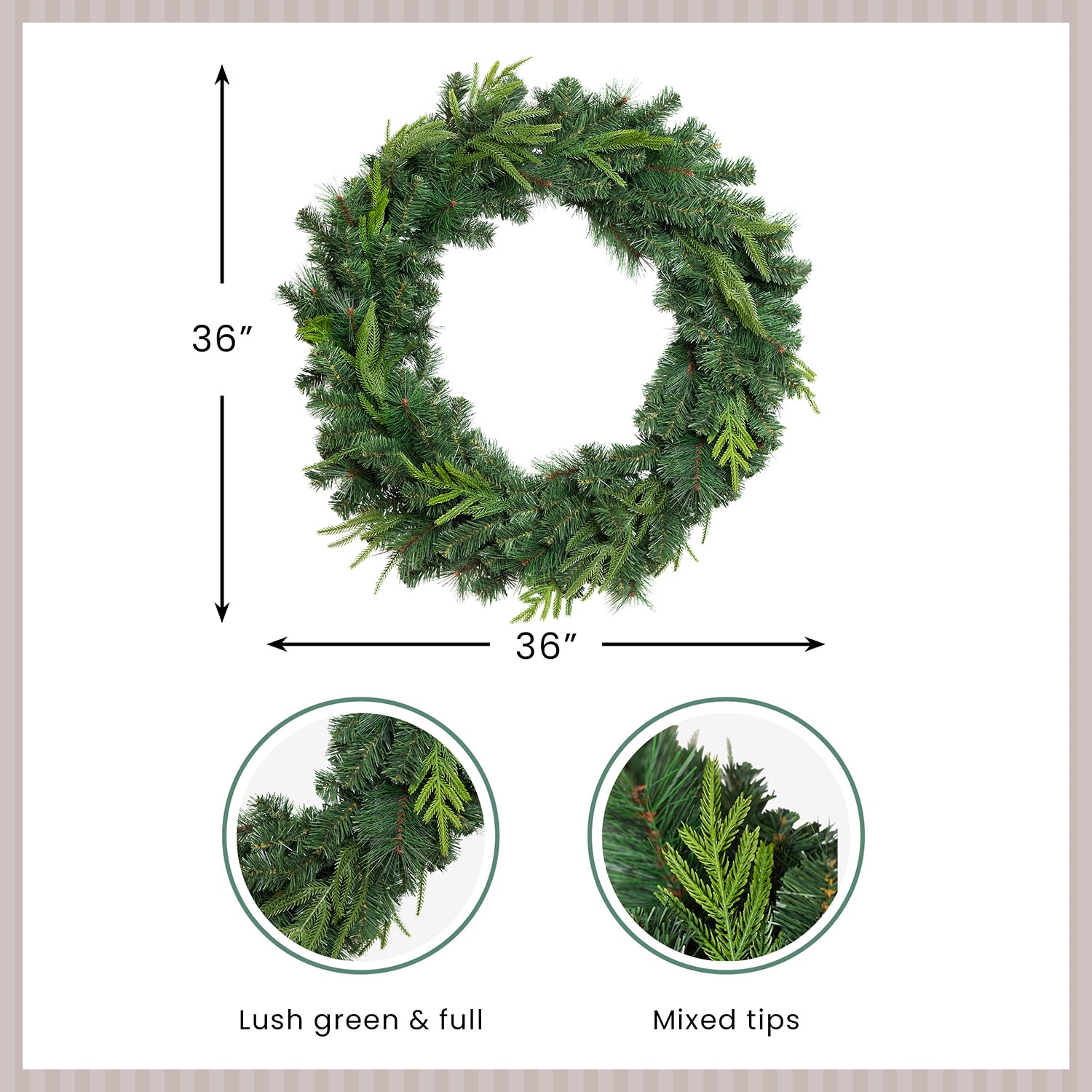 Northlight 36" Cedar And Pine Artificial Wreath