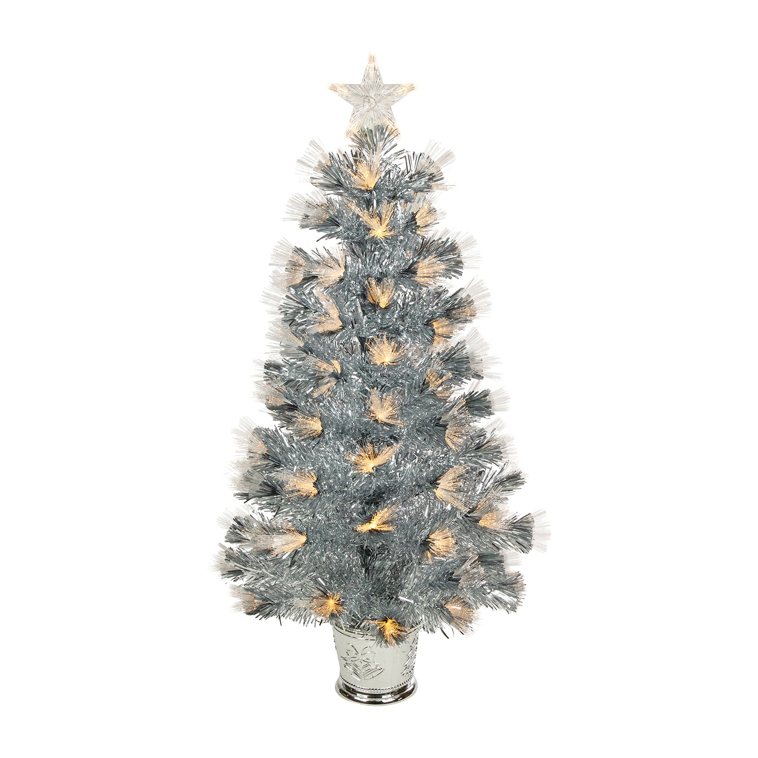 Northlight 3ft Pre Lit Fiber Optic Artificial Lights 3 Foot Pre-Lit Pine Christmas Tree