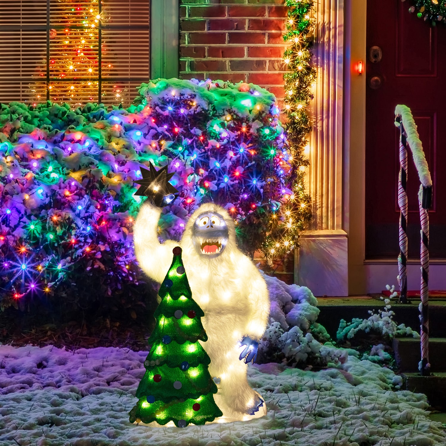Northlight 32" Led Lighted Bumble Topping The Tree Outdoor Yard Christmas Yard Art