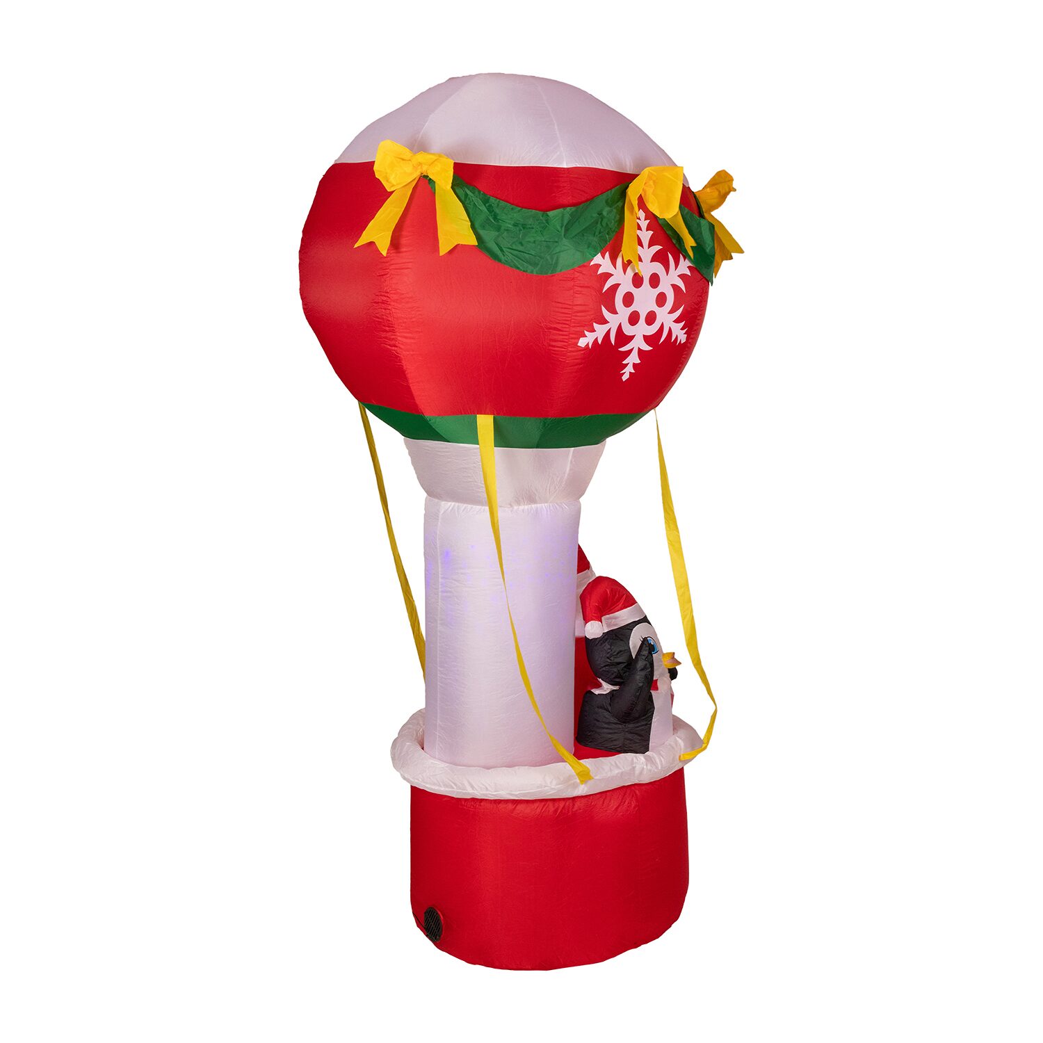 Northlight 8ft Lighted Inflatable Hot Air Balloon Outdoor Christmas Inflatable