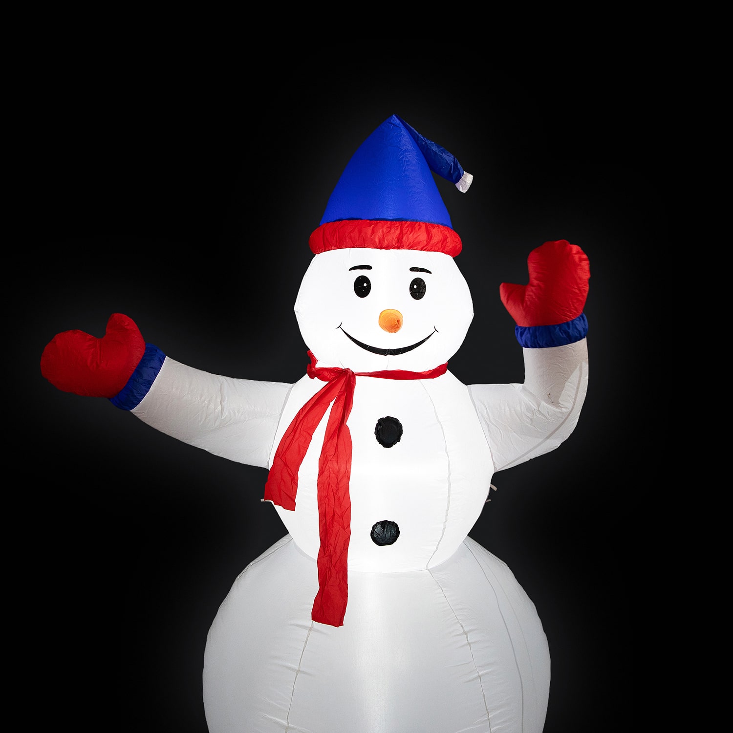 Northlight 8ft Led Lighted Inflatable Waving Snowman Outdoor Christmas Inflatable