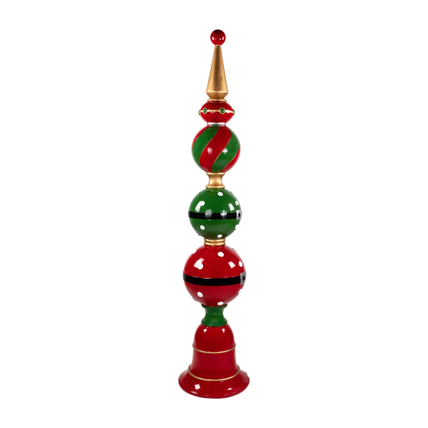 Northlight 65" Ball Finial With Bell Base Commercial Size Christmas Yard Art