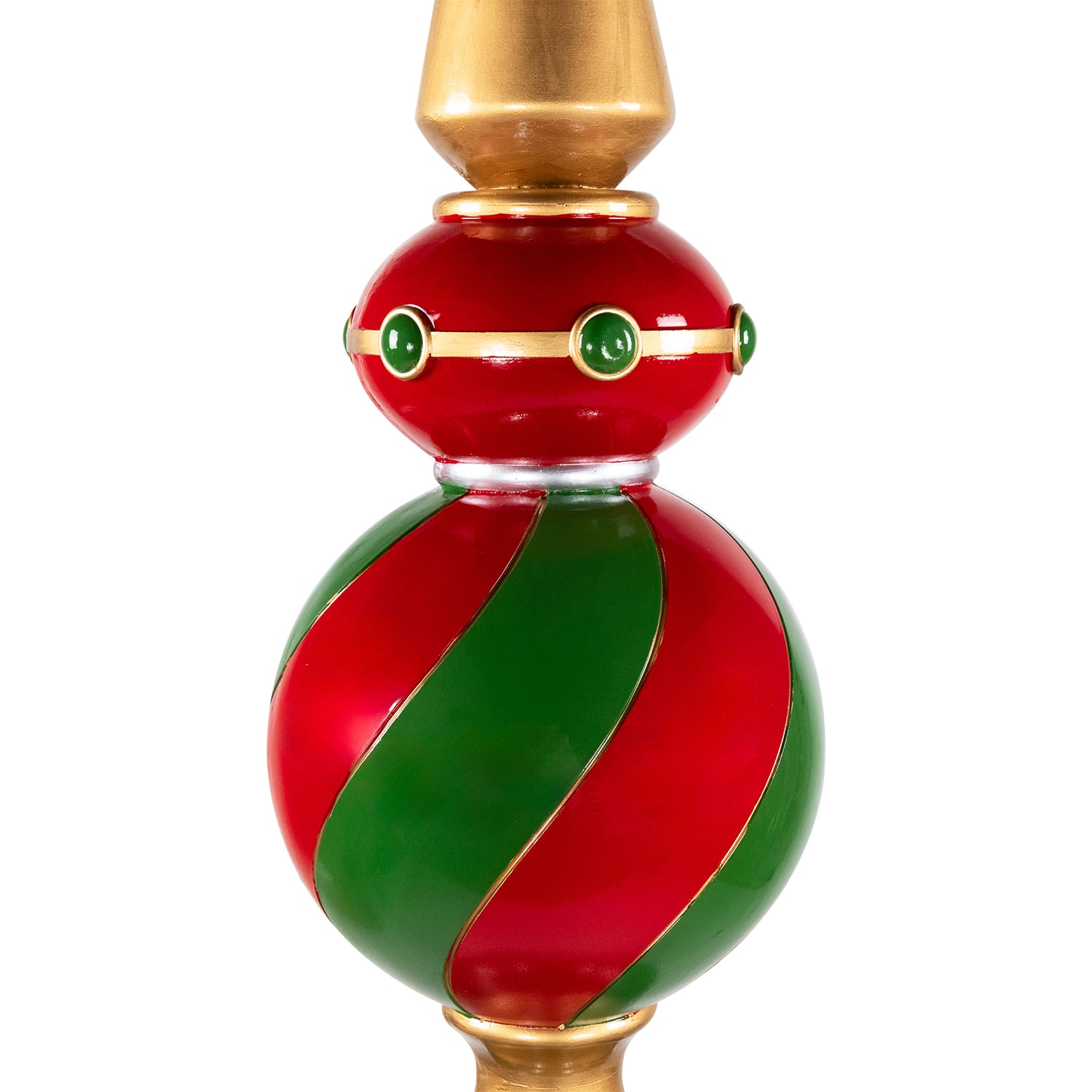 Northlight 65" Ball Finial With Bell Base Commercial Size Christmas Yard Art
