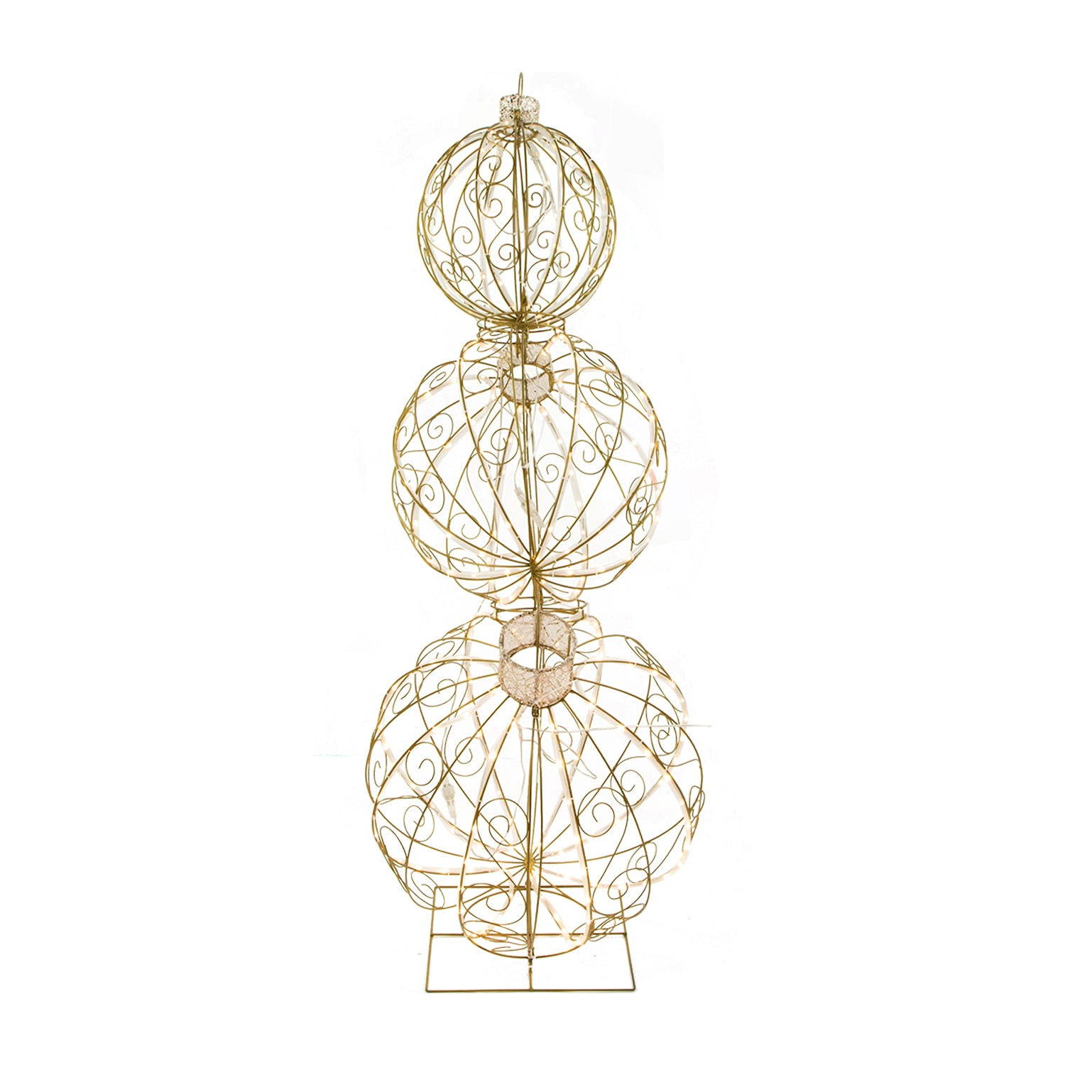 Northlight 51" Open Design Stacked Ornaments Outdoor Christmas Yard Art