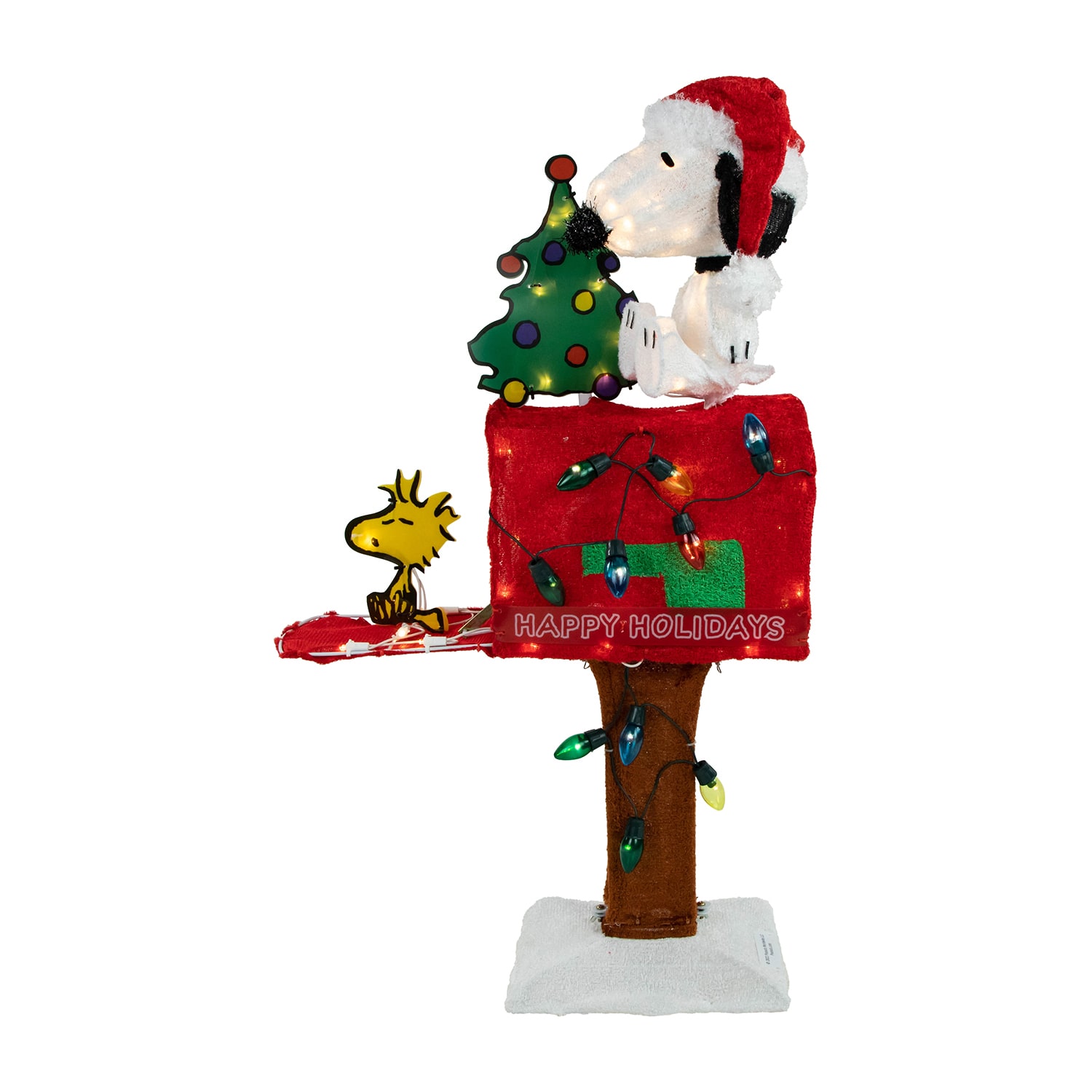 Northlight 32" Led Lighted Peanuts Snoopy On Mailbox Outdoor Lights Christmas Yard Art