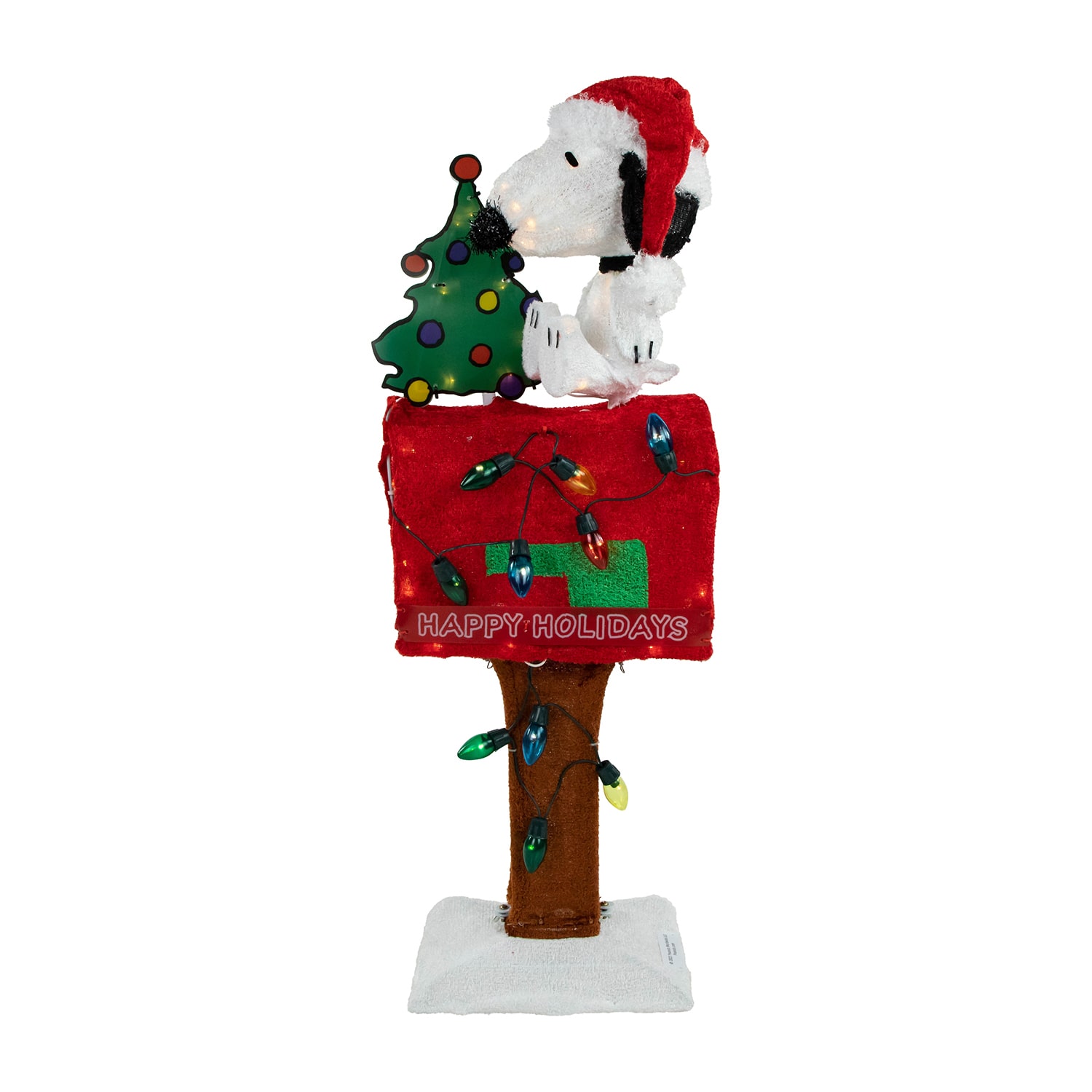 Northlight 32" Led Lighted Peanuts Snoopy On Mailbox Outdoor Lights Christmas Yard Art