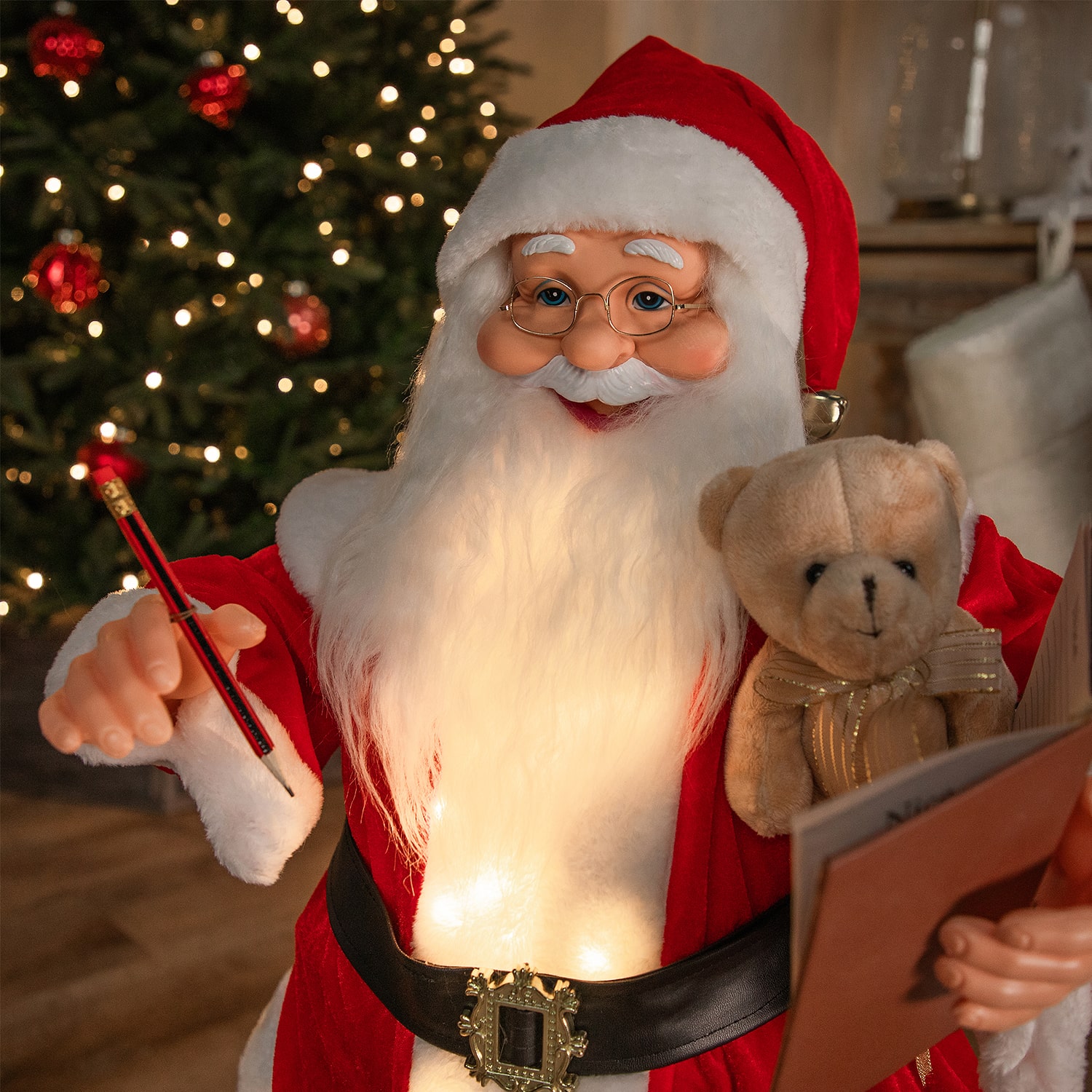 Northlight 32" Lighted And Animated Musical Santa Claus Christmas Figurine