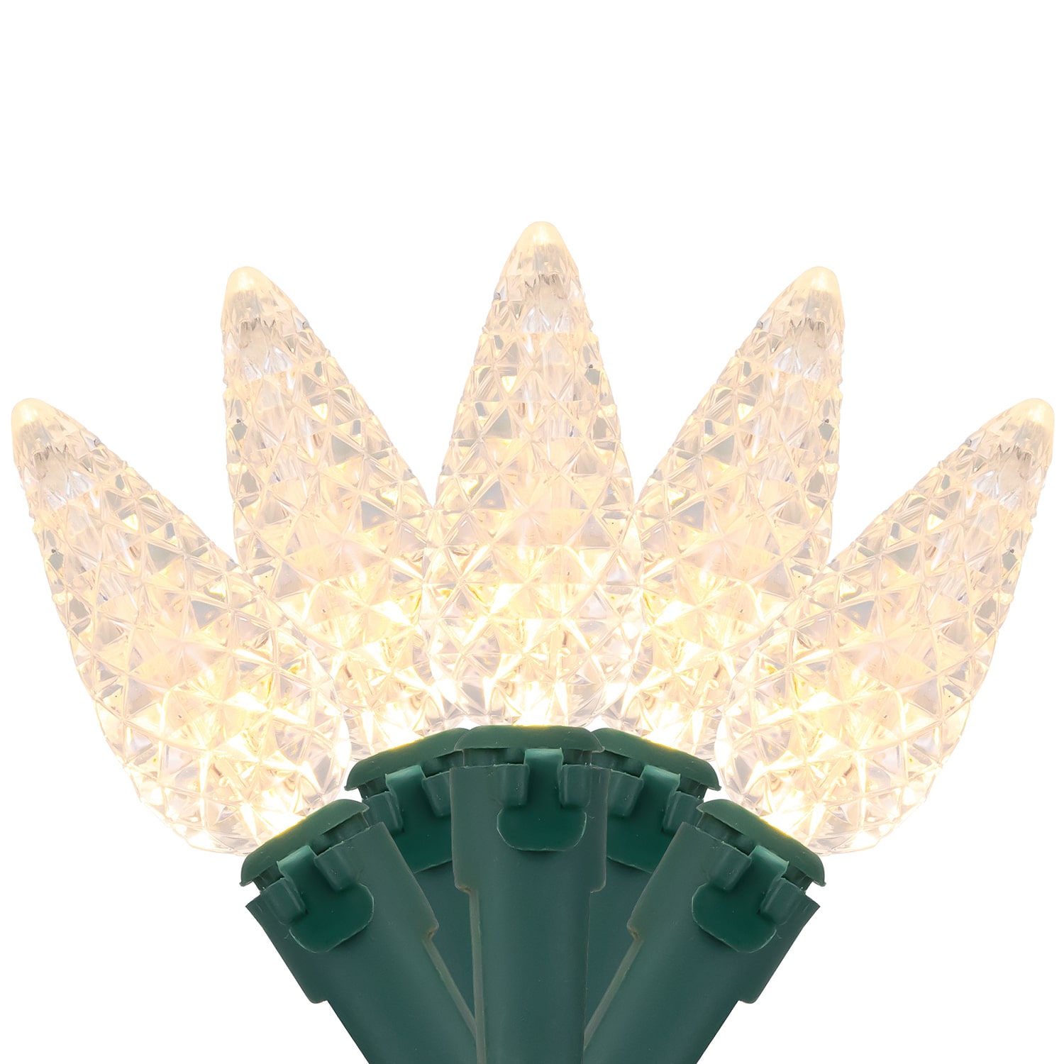 Northlight 66.25ft Led Faceted C6 Wire 200ct String Lights