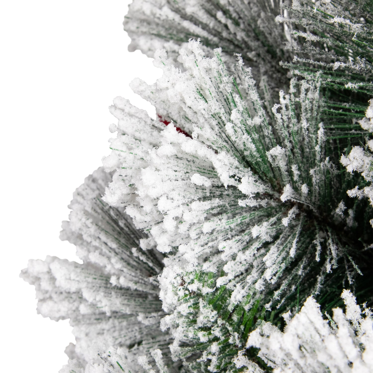 Northlight Full Flocked Fairfield Fir Artificial 5 Foot Flocked Fir Christmas Tree