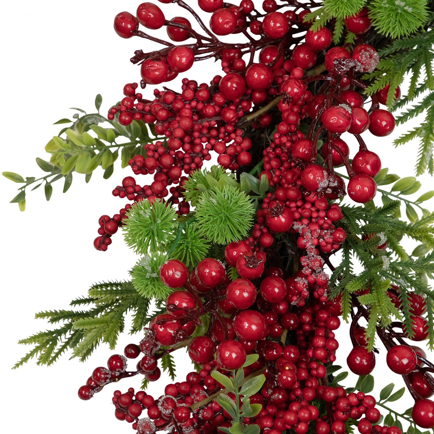 Northlight 28" Artificial Frosted Berry And Pine Wreath