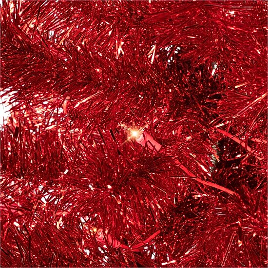 Northlight Artificial Tinsel Lights 7 Foot Pre-Lit Christmas Tree
