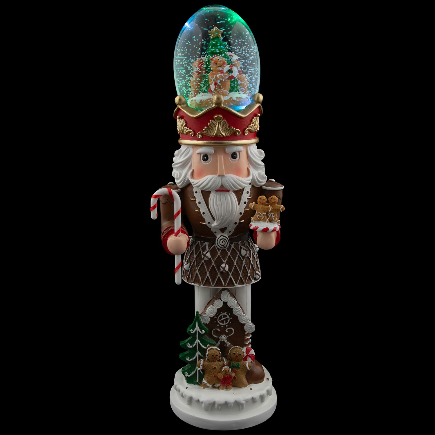 Northlight 17.5" Led Lighted Gingerbread Musical Christmas Nutcracker