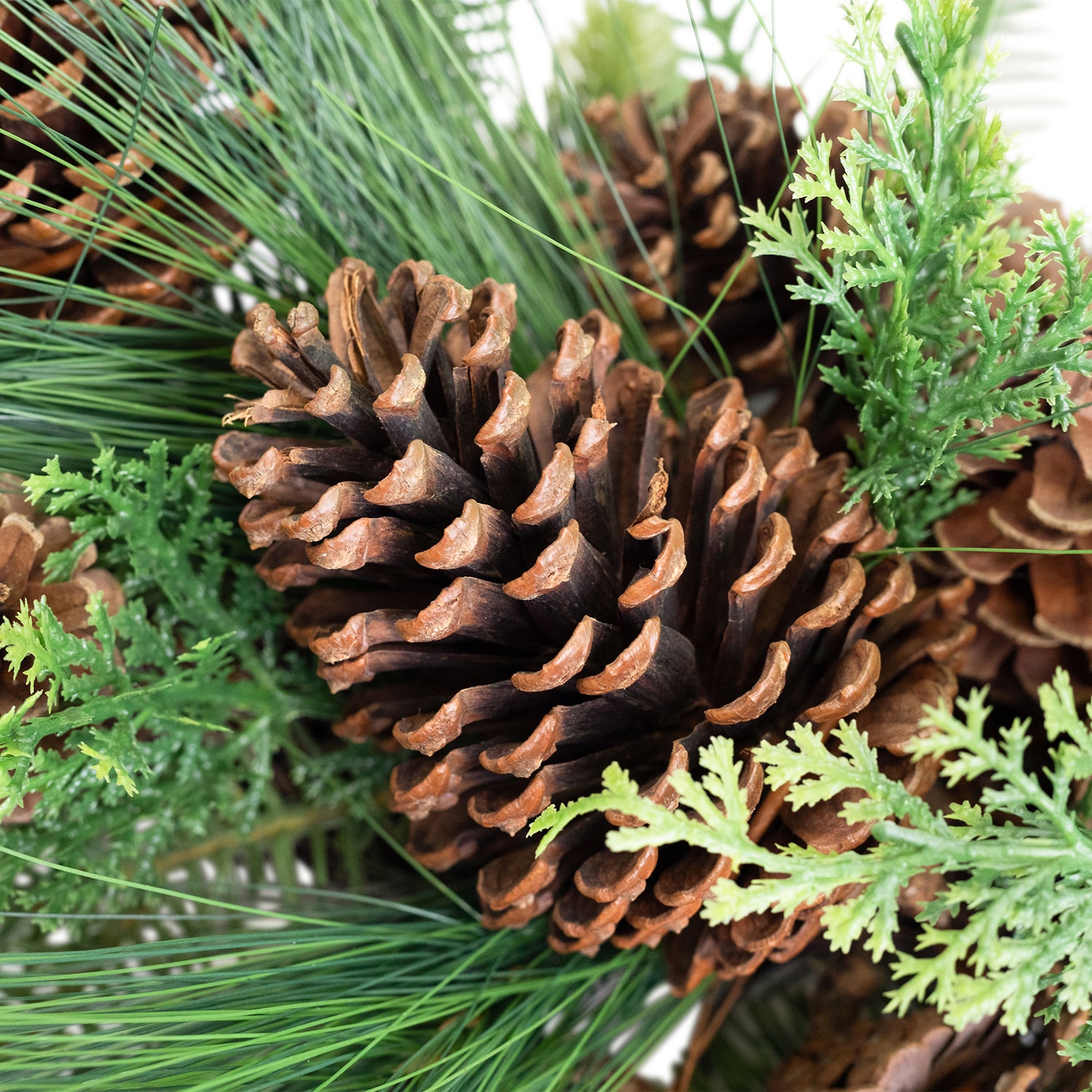 Northlight 32" Pinecones And Mixed Foliage Artificial Wreath