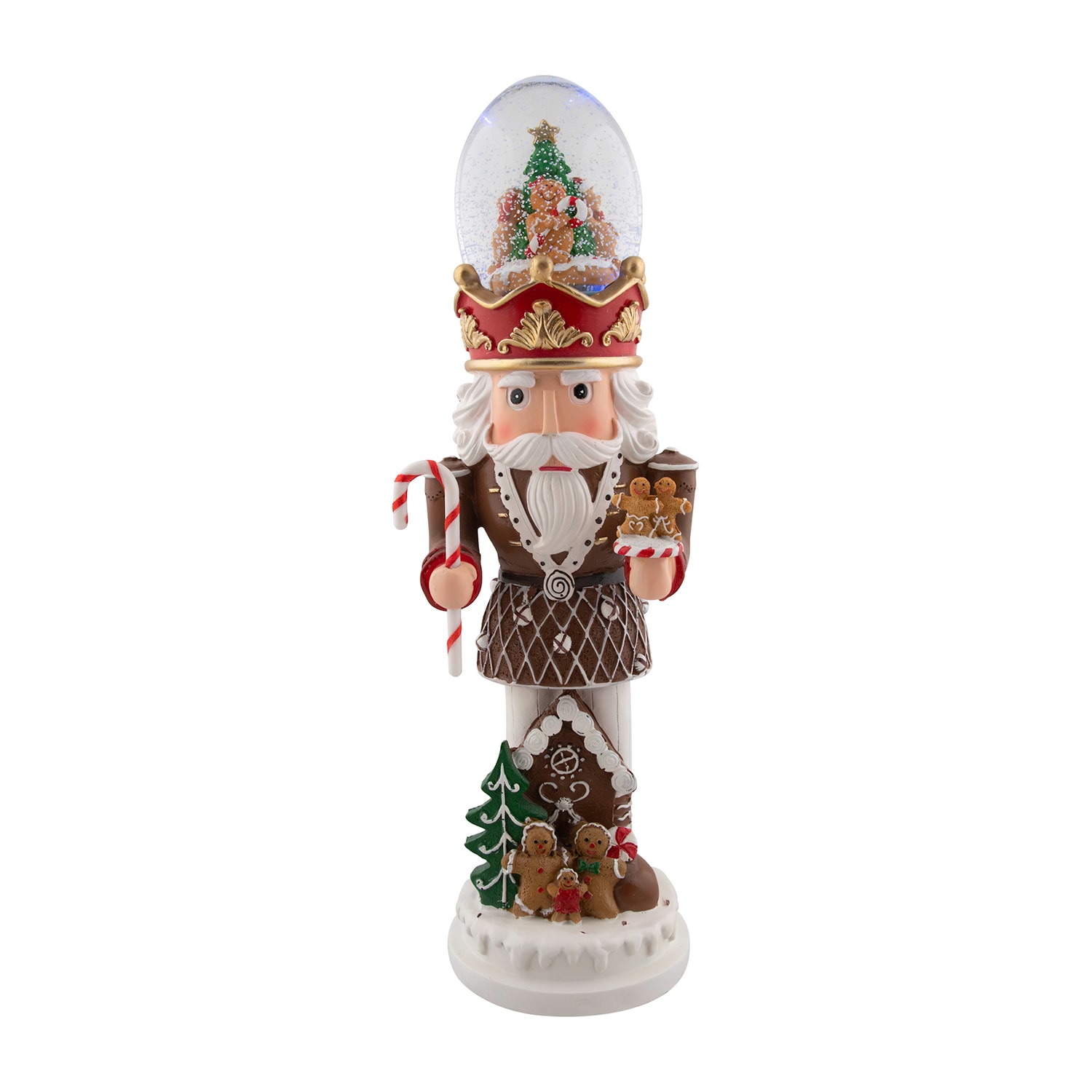 Northlight 17.5" Led Lighted Gingerbread Musical Christmas Nutcracker
