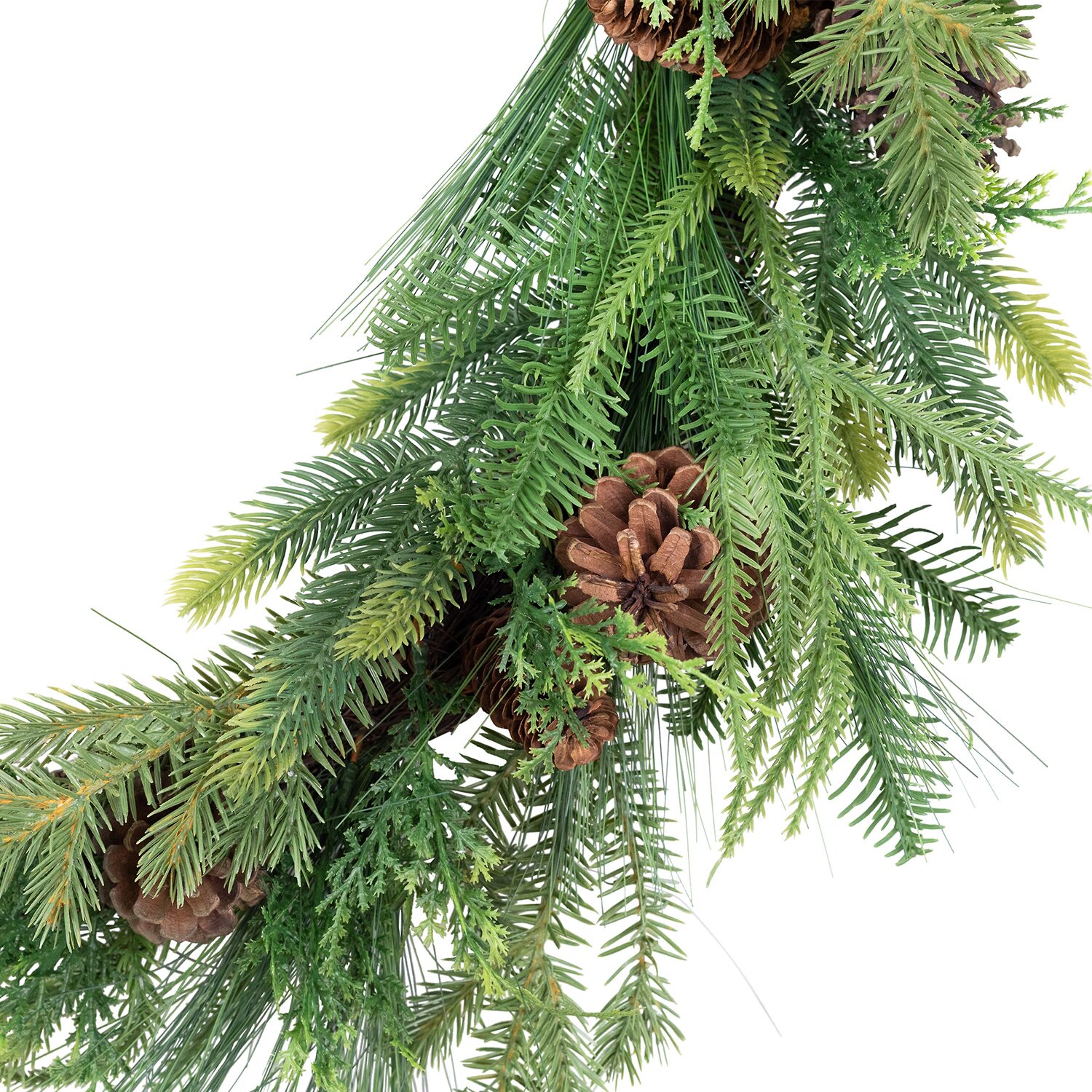 Northlight 32" Pinecones And Mixed Foliage Artificial Wreath