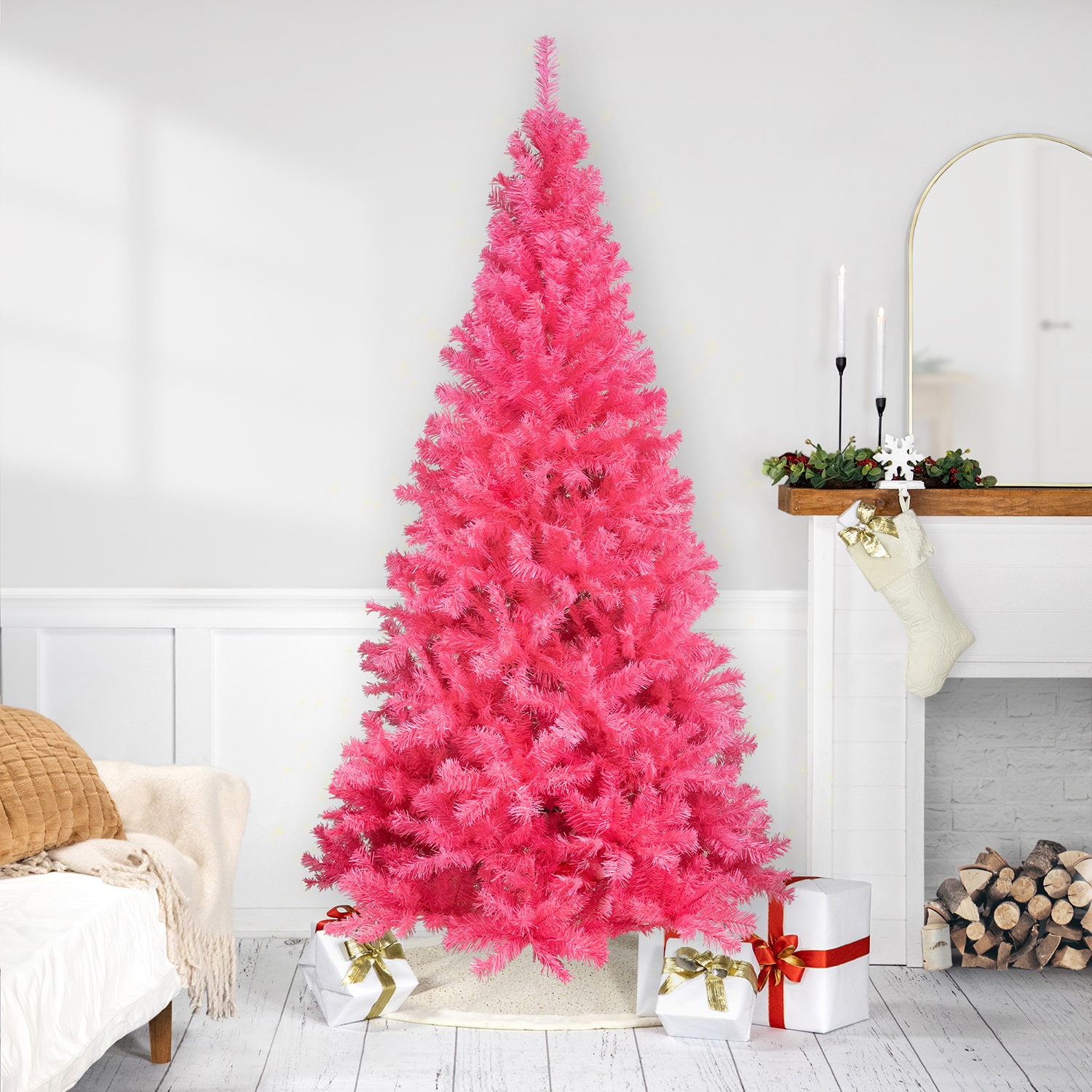 Northlight Artificial Tinsel 7 Foot Christmas Tree