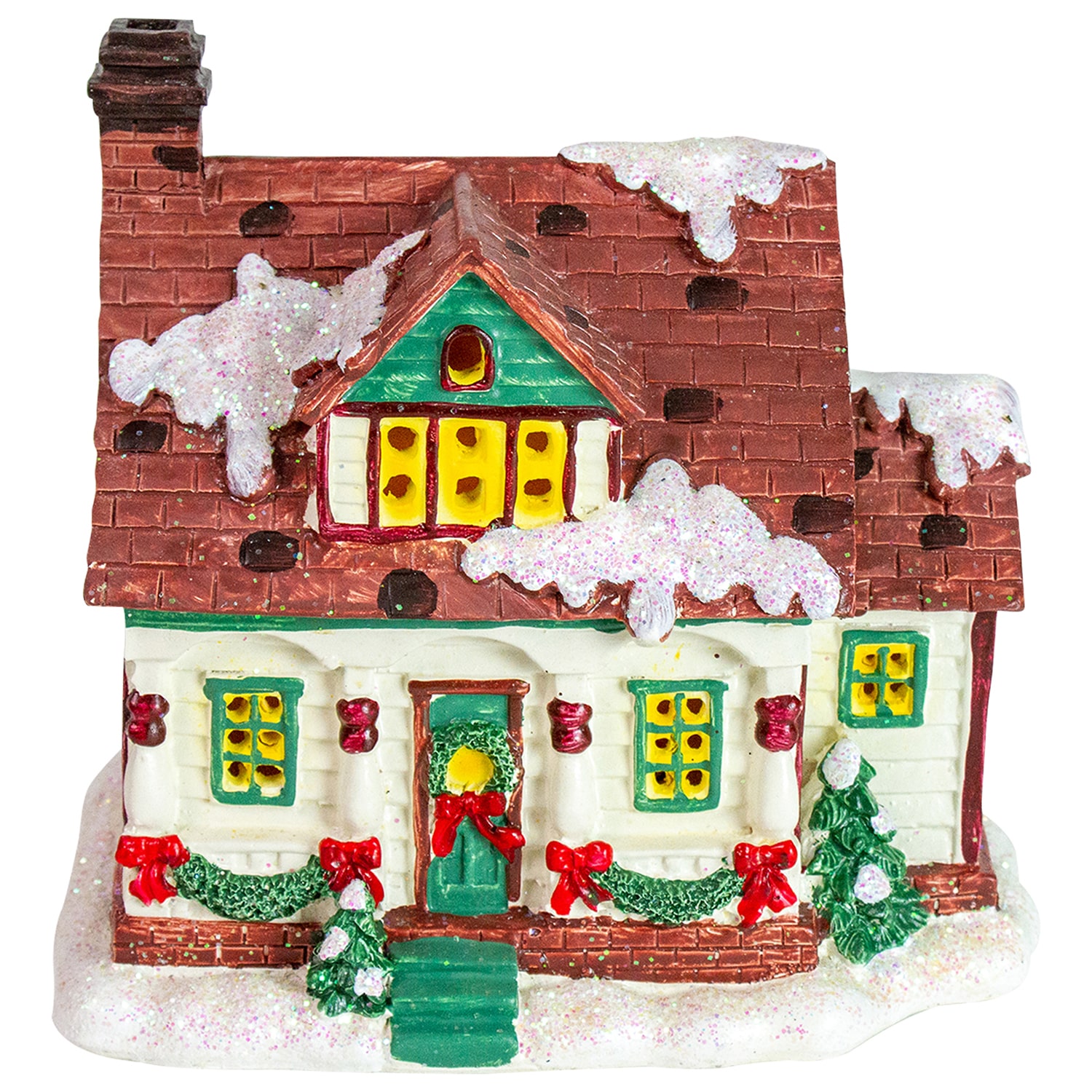 Northlight 6.5" Led Lighted Snowy Cottage House Christmas Village
